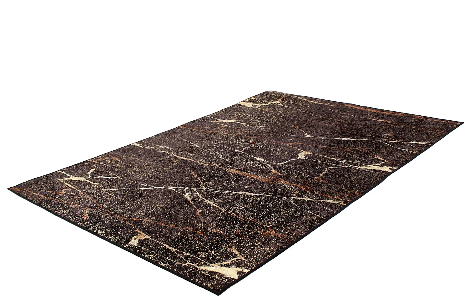 Tapete Wilton - Nara (preto/dourado)