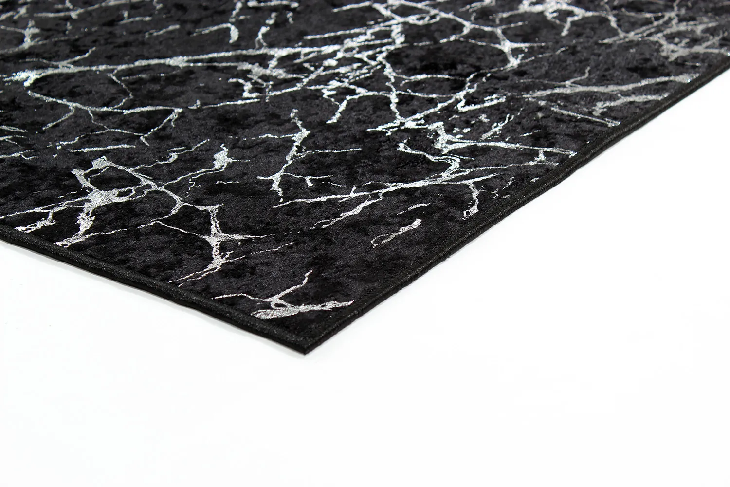 Tapete Wilton - Zaria (preto/prata)