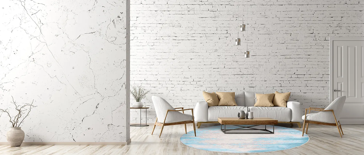 Tapete redondo - Zarzi (turquesa)