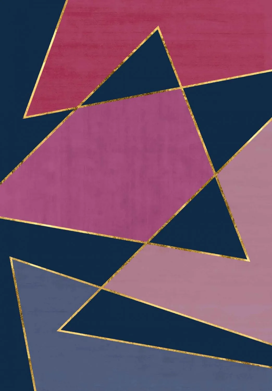 Tapete Wilton - Jade (azul escuro/rosa)