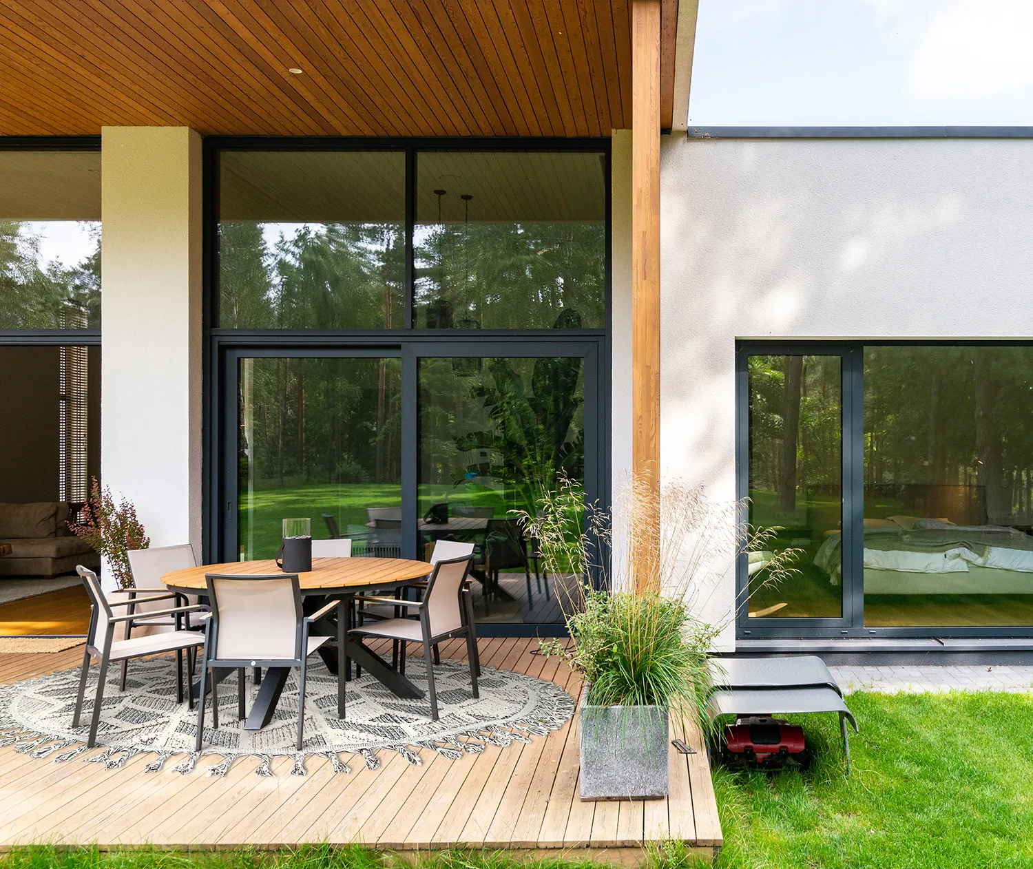 Tapete redondo - Indoor/Outdoor Jena (multi)