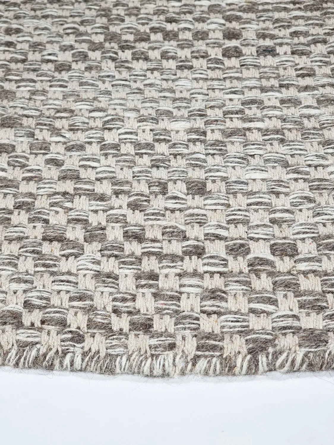 Tapete redondo - Jenim (cinza/branco)