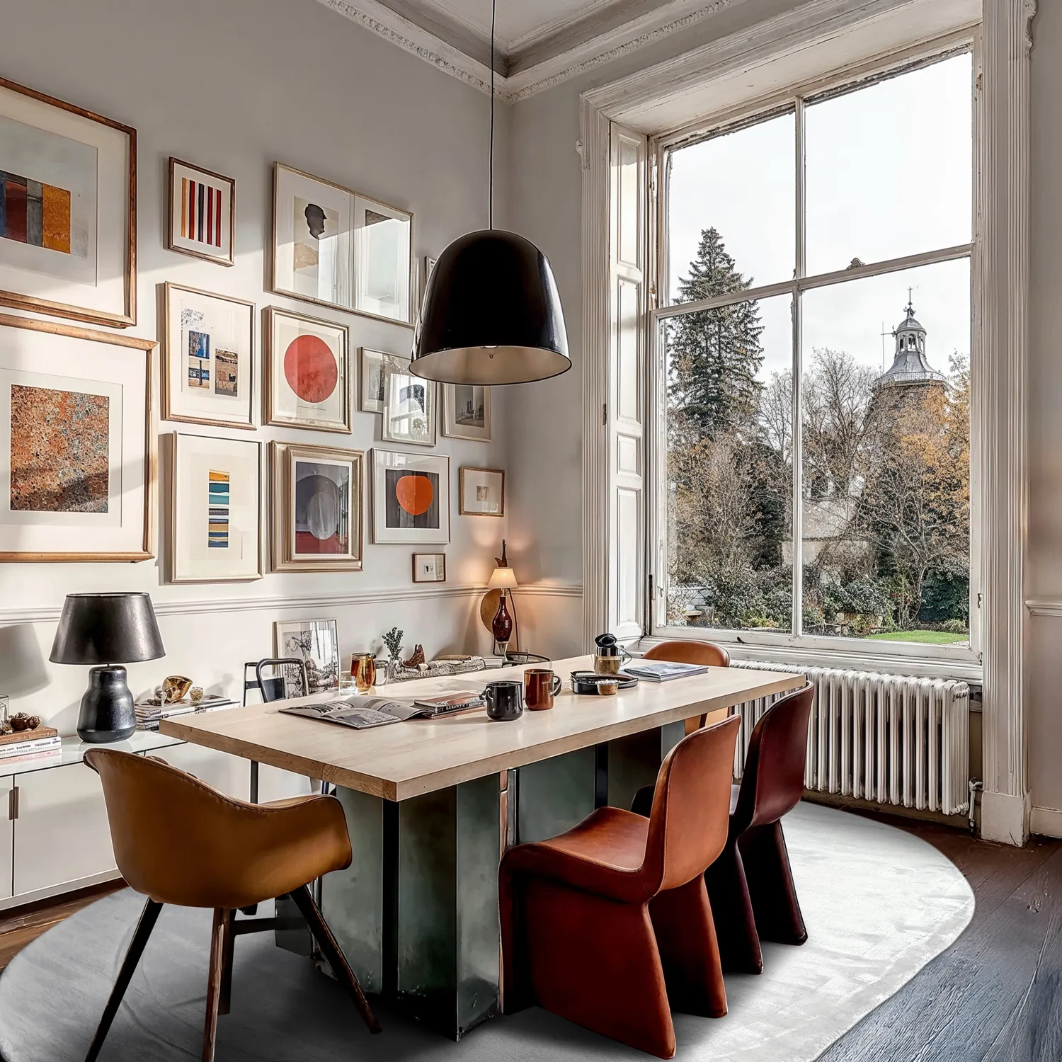 Tapete oval de viscose - Jodhpur Special Luxury Edition (offwhite)