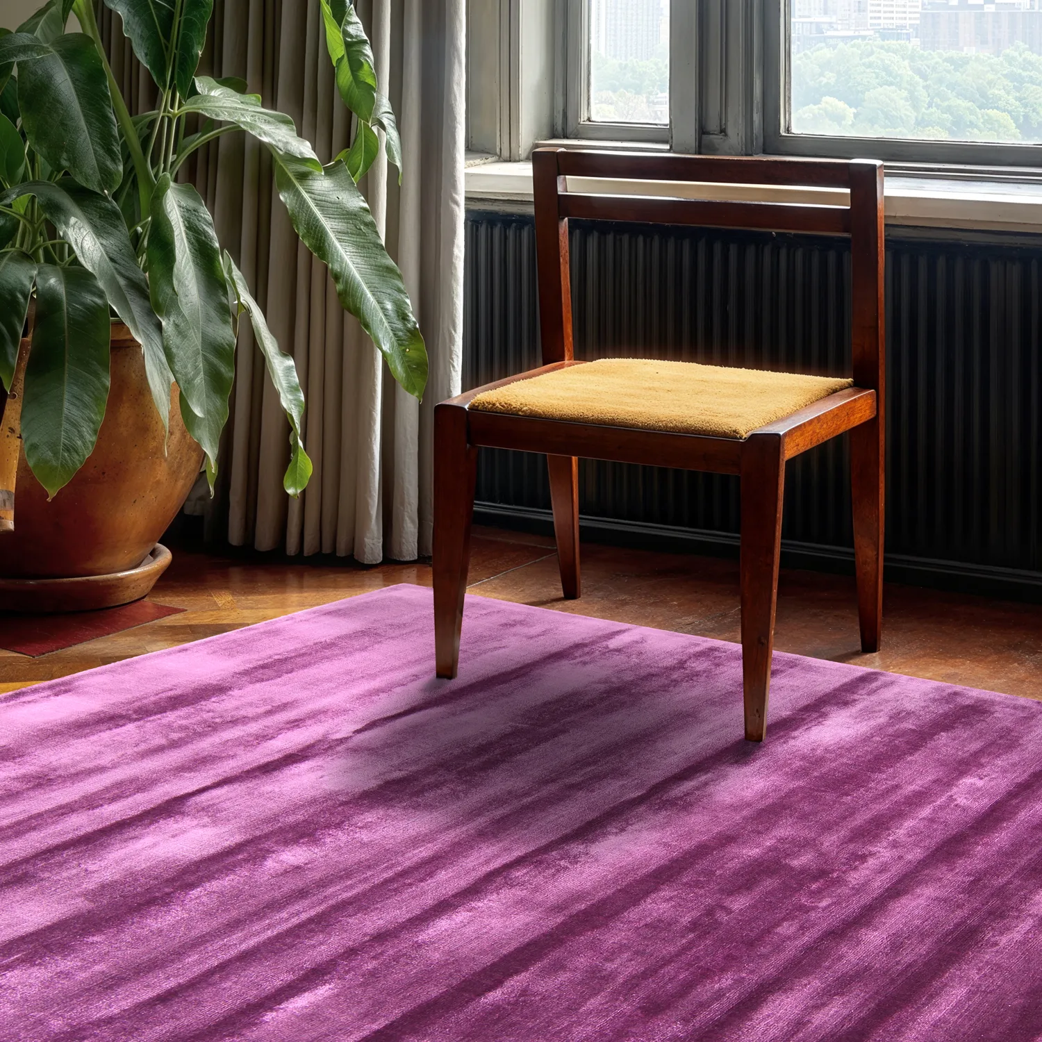 Tapete de viscose - Jodhpur Special Luxury Edition (roxo)