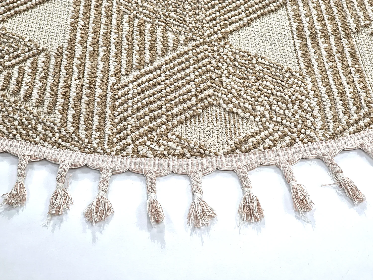 Tapete redondo - Indoor/Outdoor Lennon (bege)