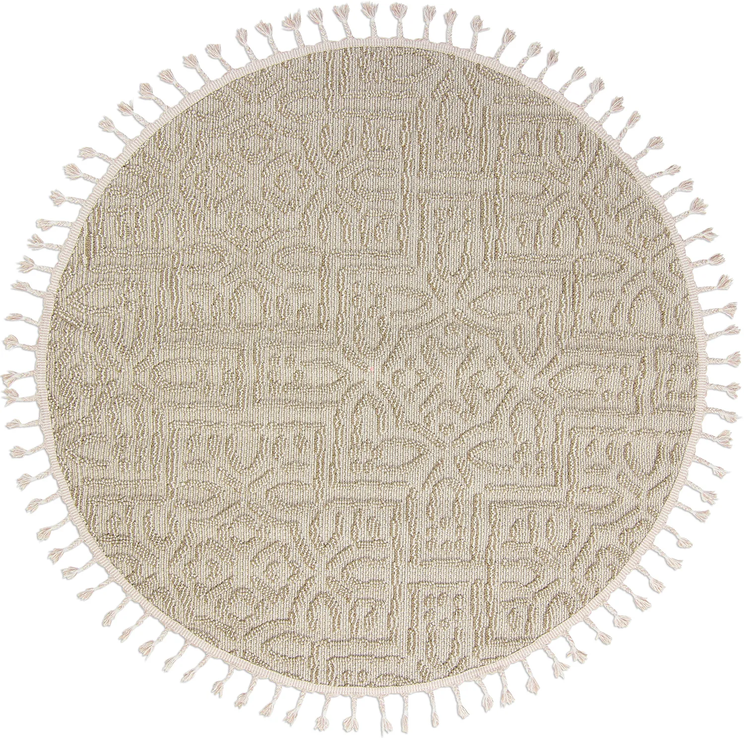 Tapete redondo - Indoor/Outdoor Dorotea (bege)
