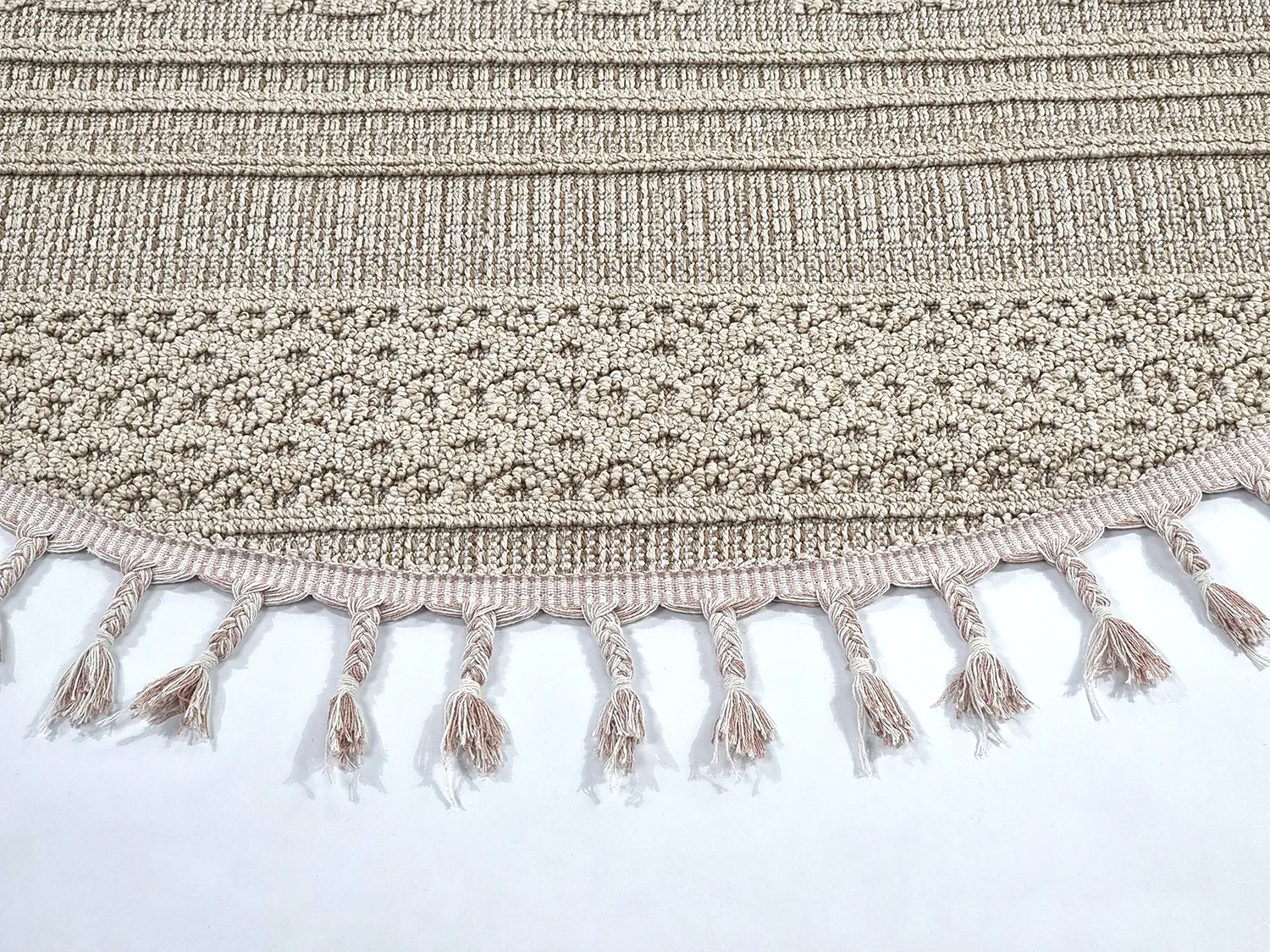 Tapete redondo - Indoor/Outdoor Athena (bege)