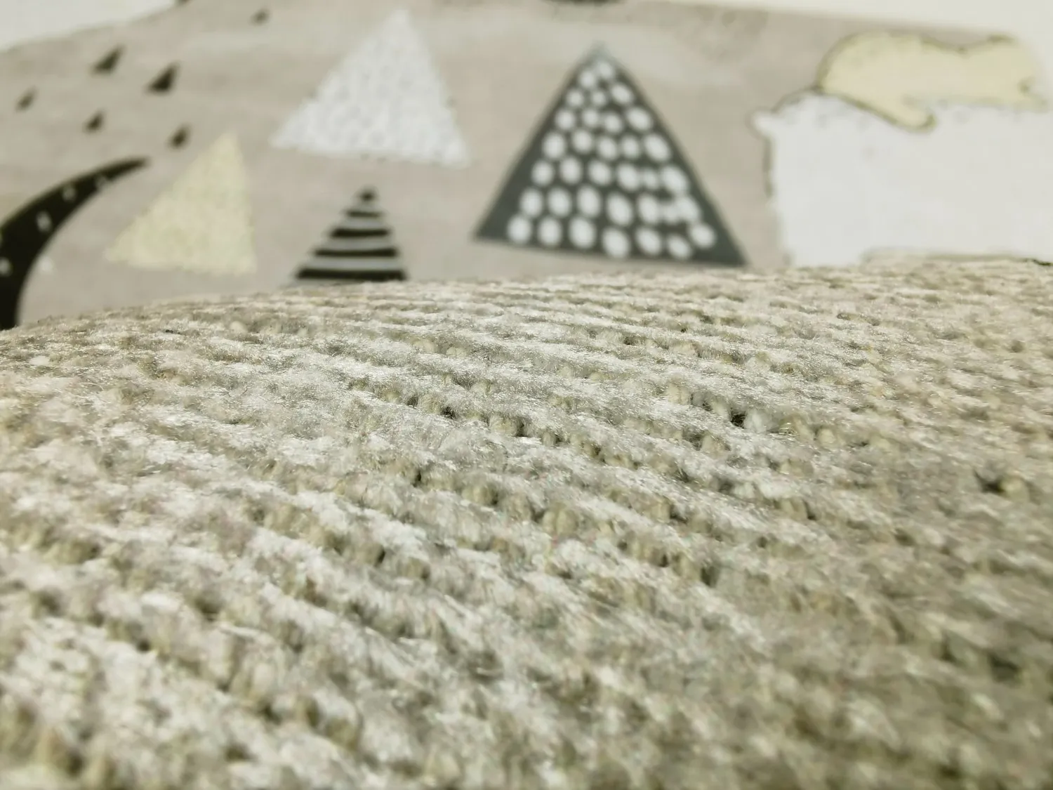 Tapete infantil - Piggyback Ride (cinza)