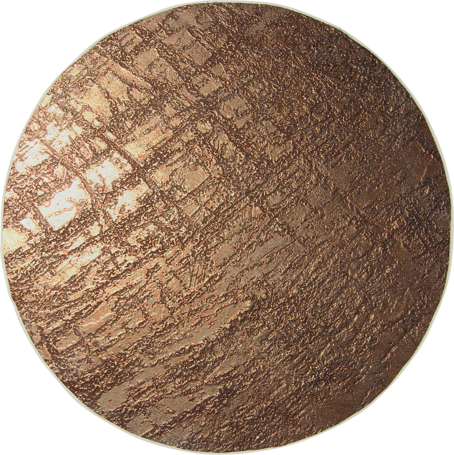 Tapete redondo - Junes (dourado)