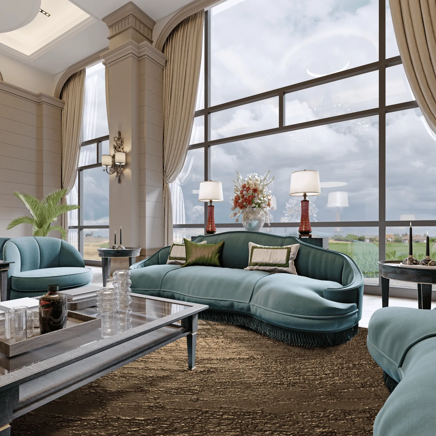 Tapete Wilton - Junes (dourado)