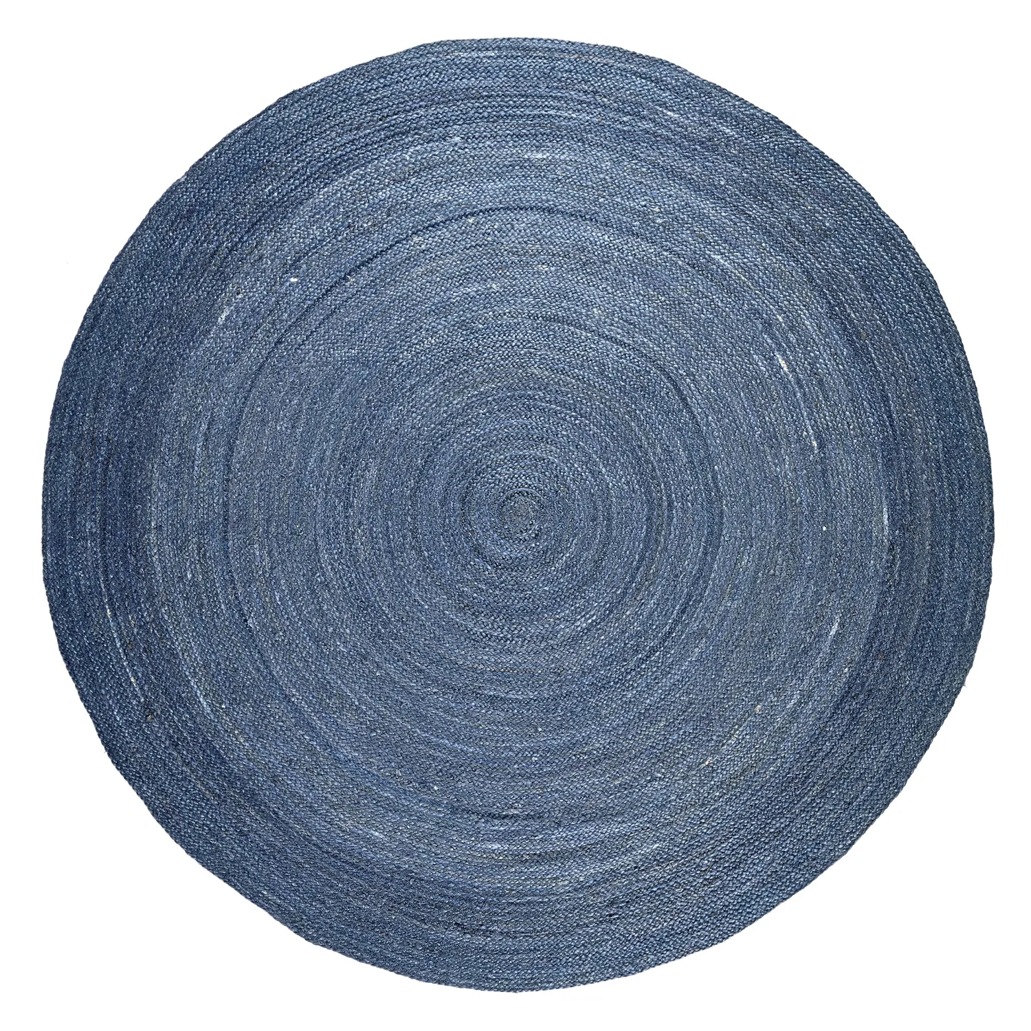 Tapete redondo de juta - Amasia (azul)