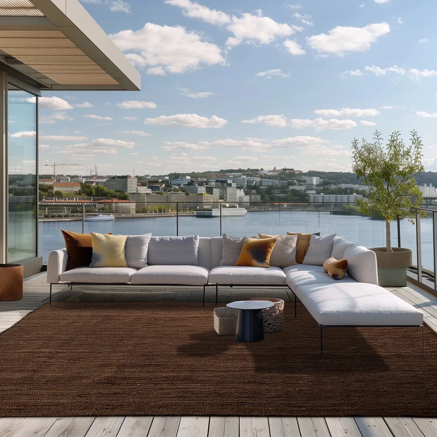 Tapete de juta - Amasia (marrom)