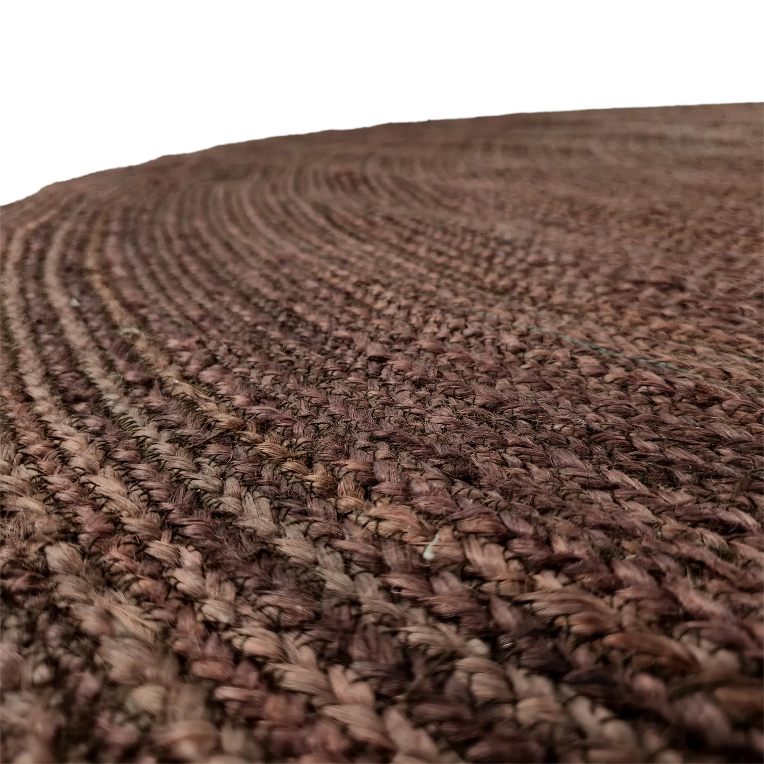 Tapete redondo de juta - Amasia (café)