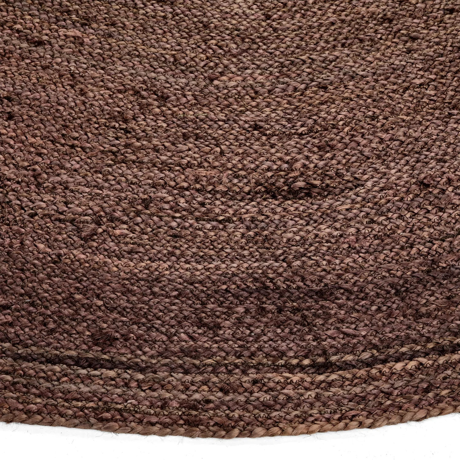 Tapete redondo de juta - Amasia (café)