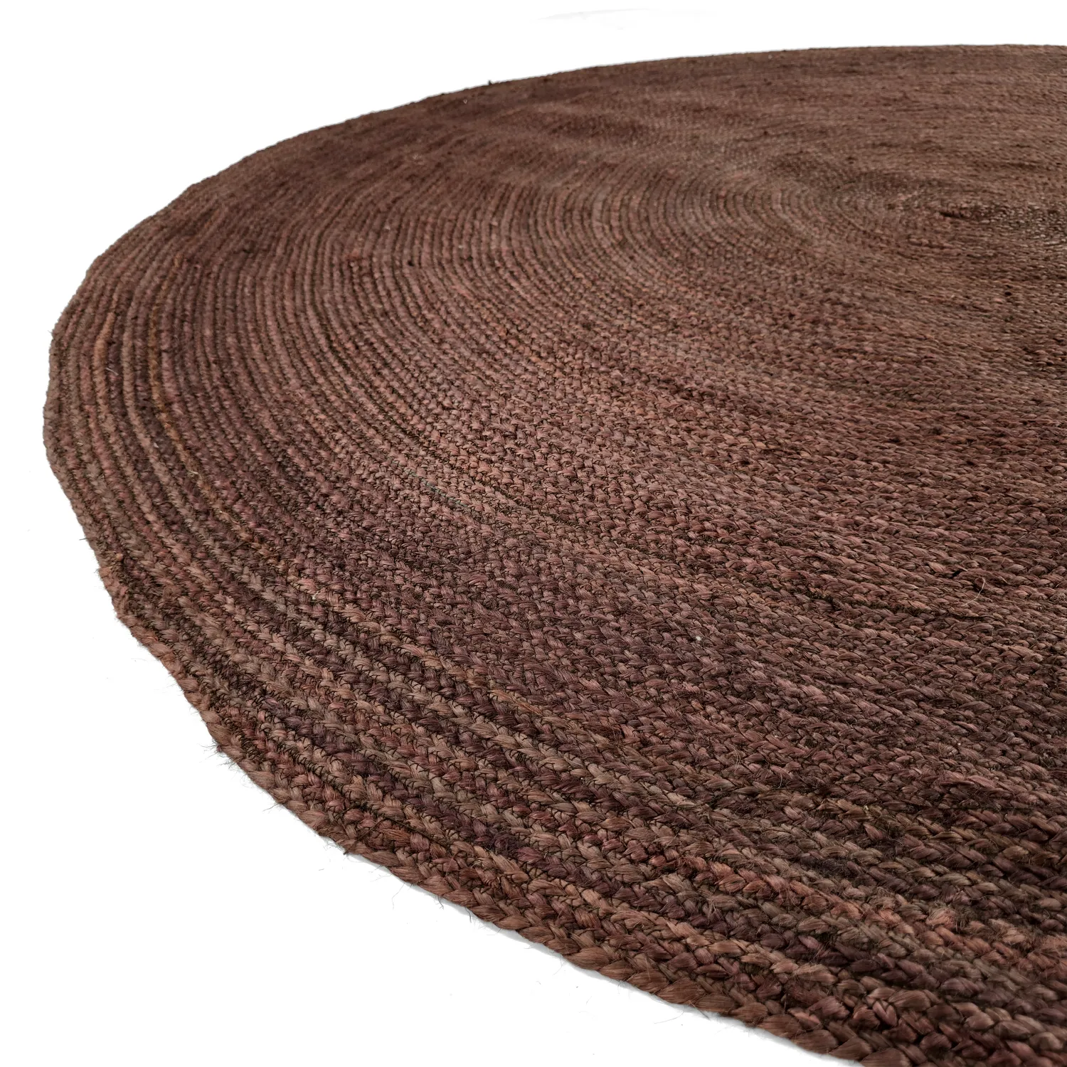 Tapete redondo de juta - Amasia (café)