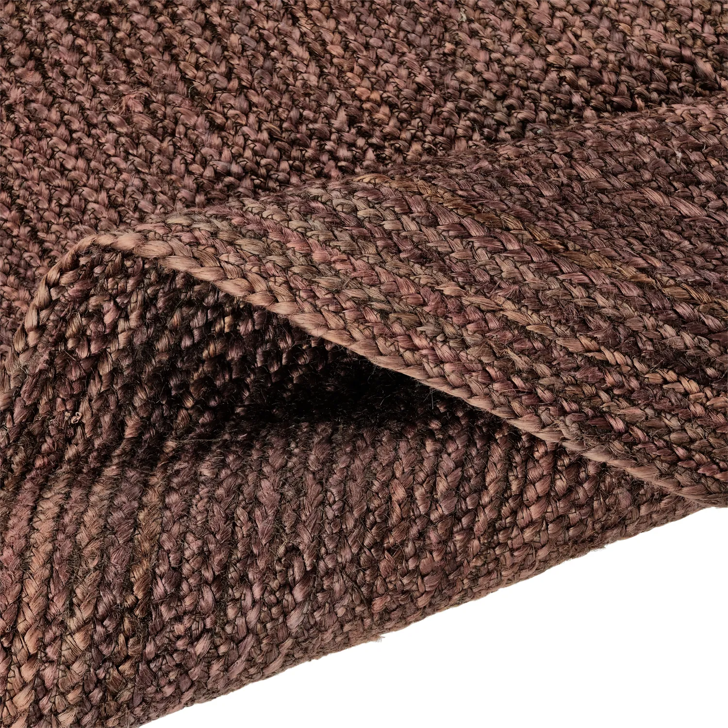 Tapete redondo de juta - Amasia (café)