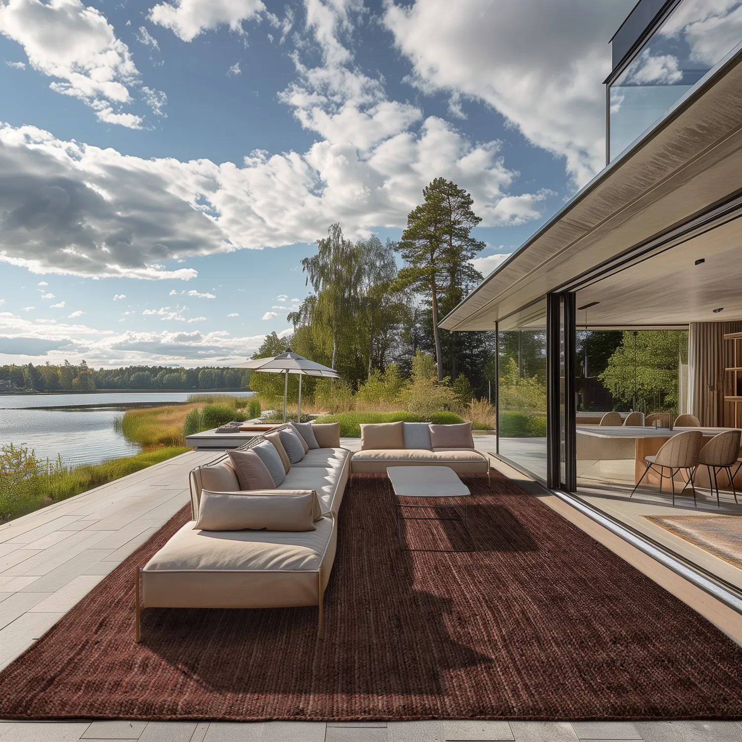 Tapete de juta - Amasia (café)