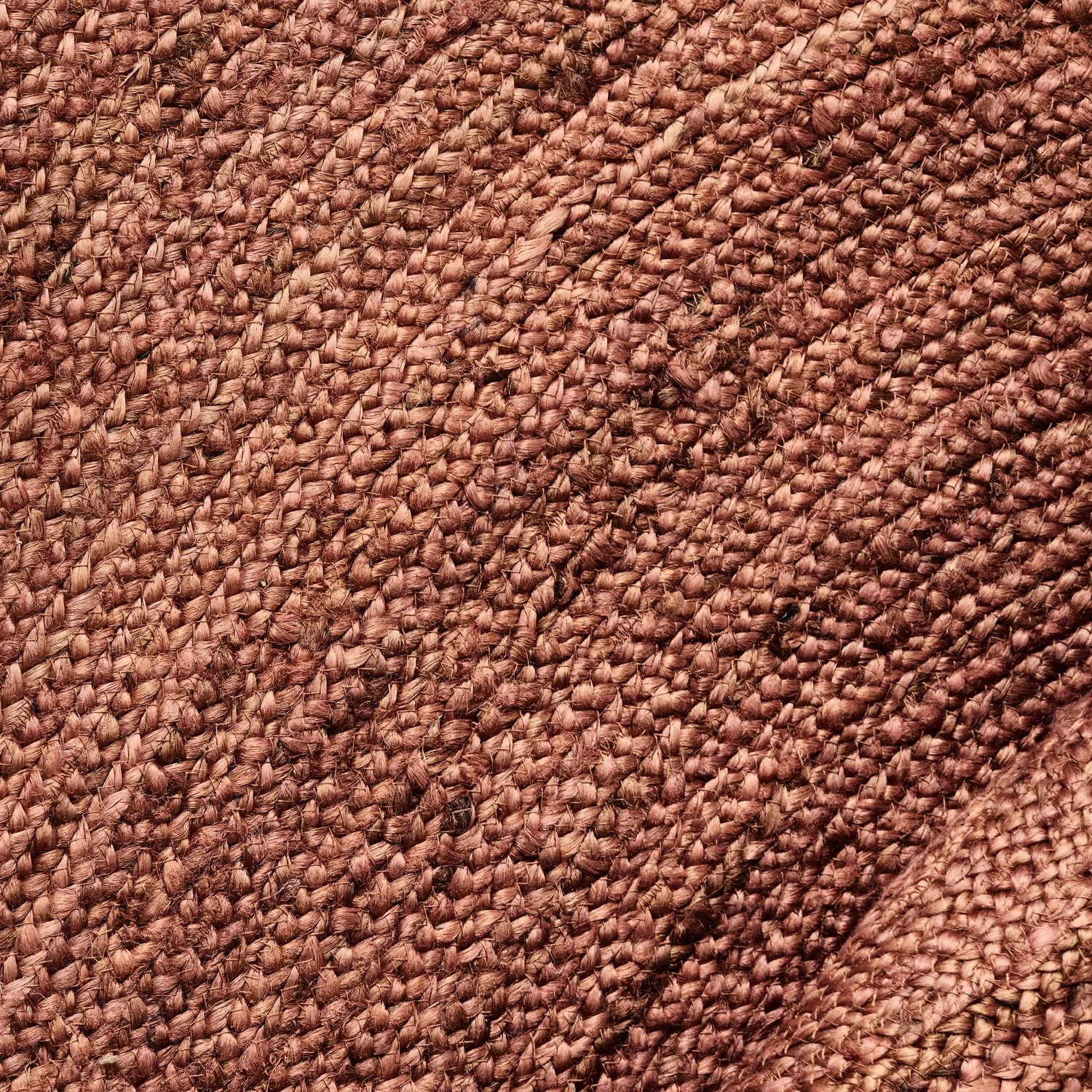 Tapete redondo de juta - Amasia (castanha)