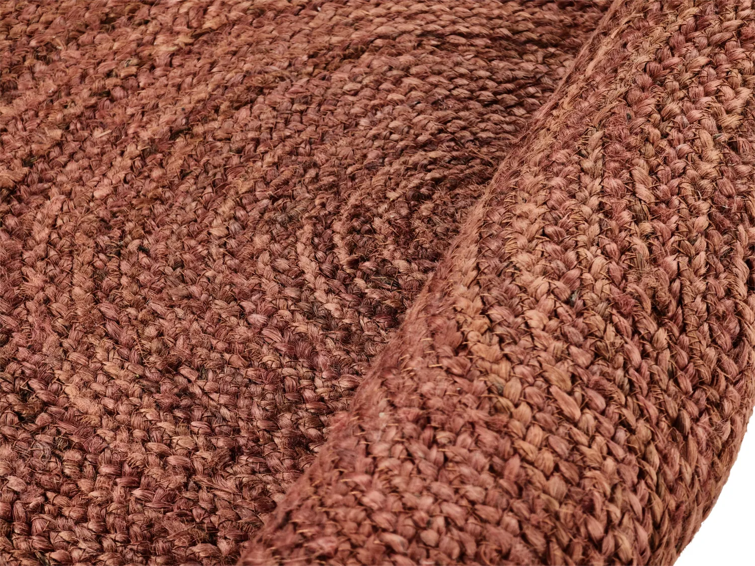 Tapete redondo de juta - Amasia (castanha)