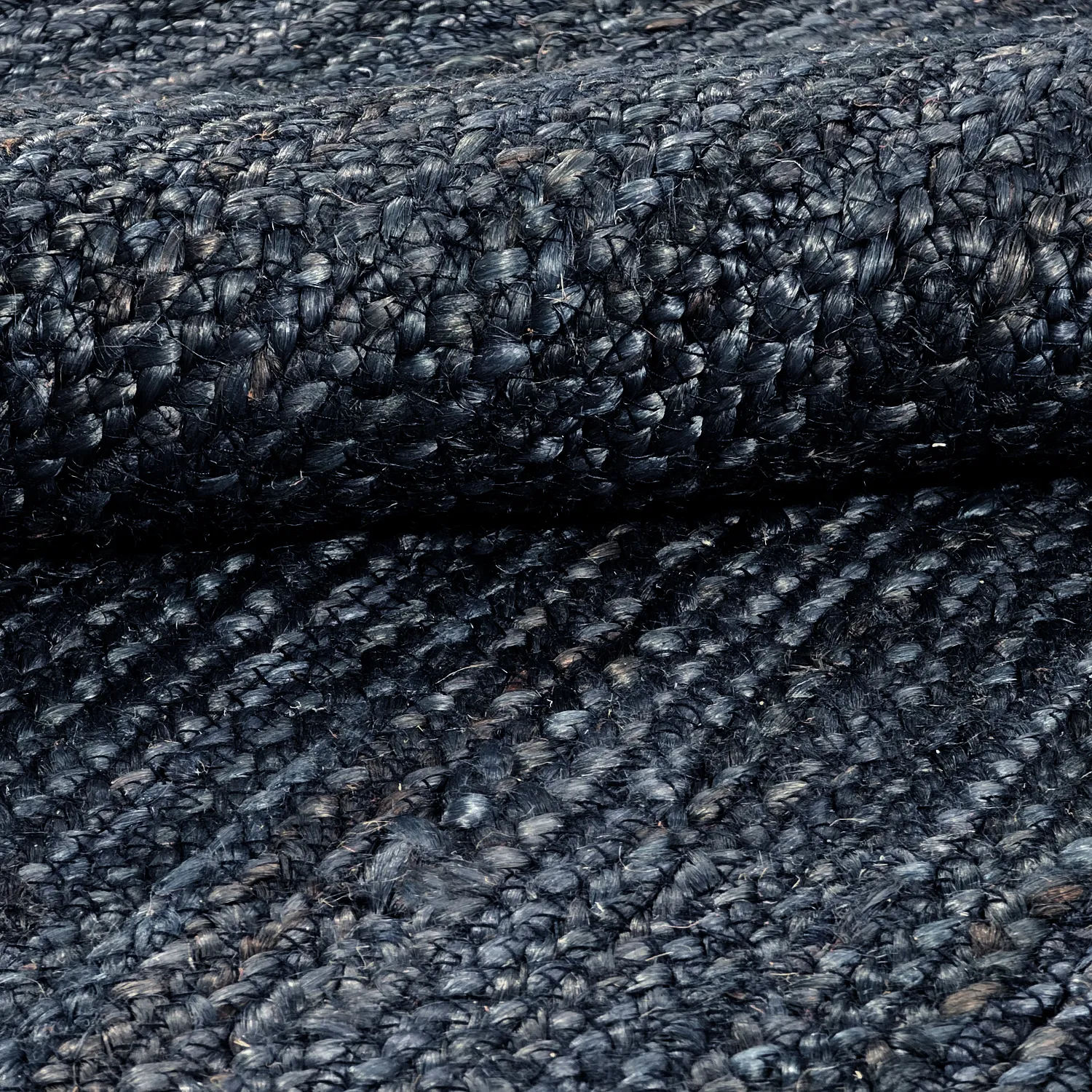 Tapete de juta - Amasia (azul escuro)