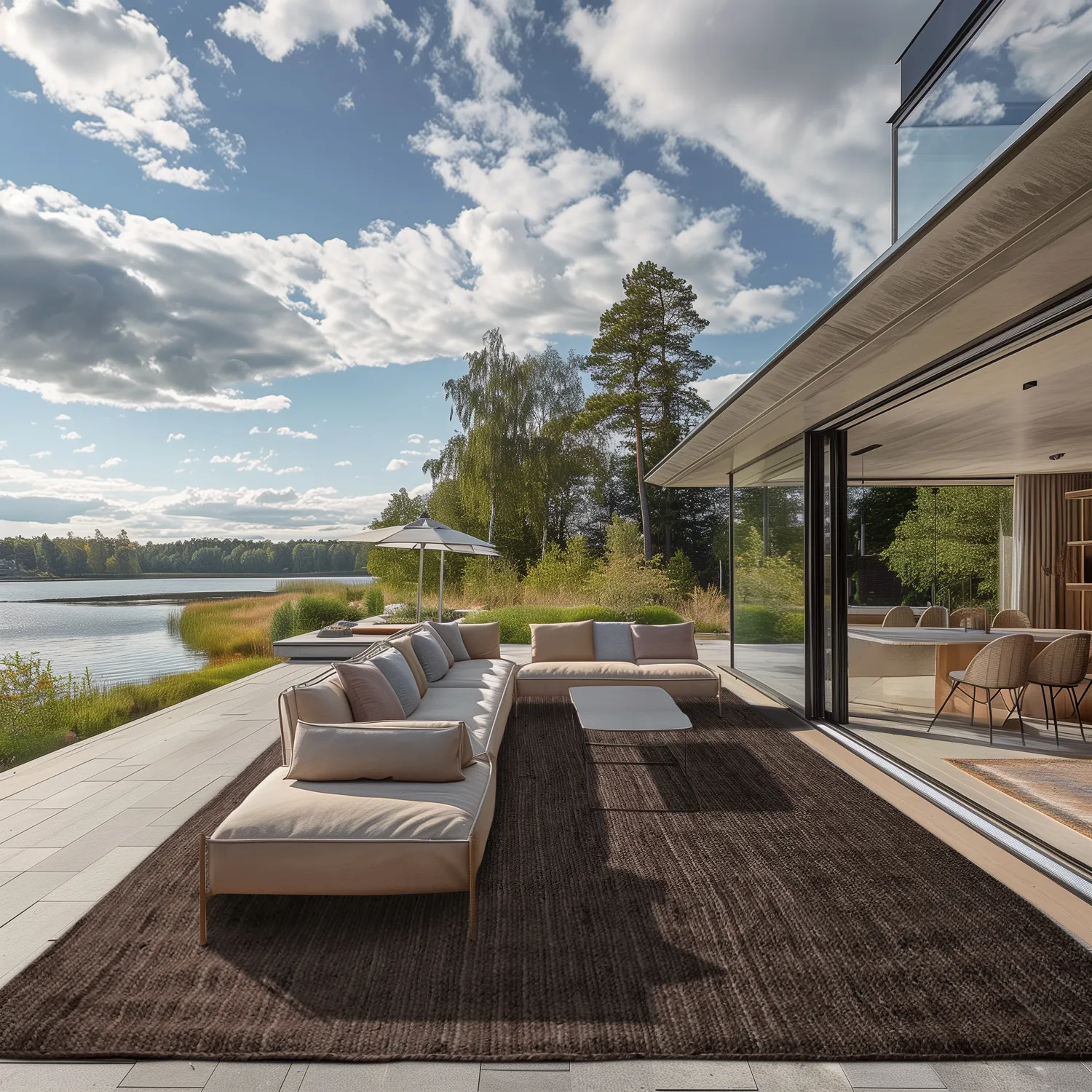 Tapete de juta - Amasia (cinza escuro)