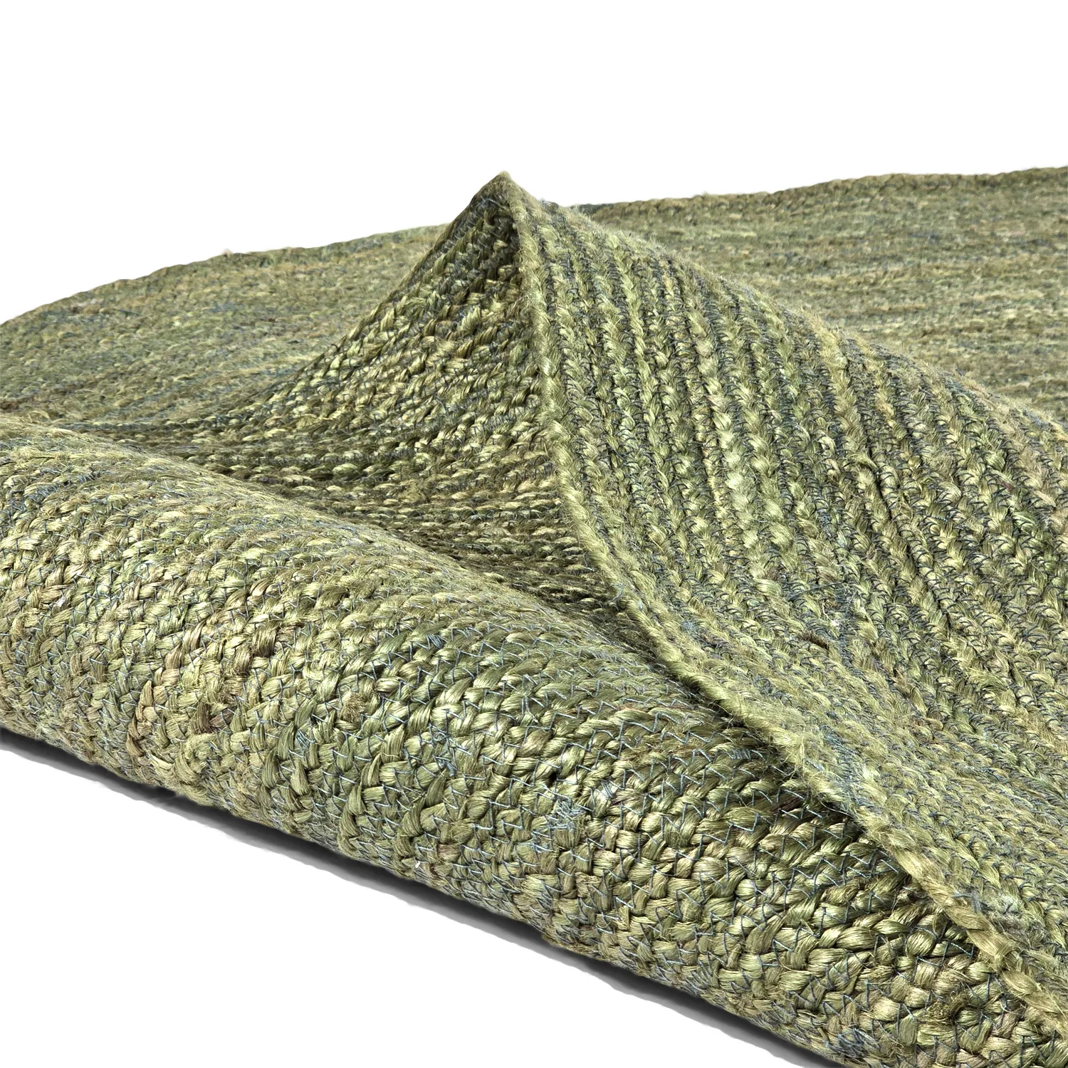 Tapete redondo de juta - Amasia (azeitona)