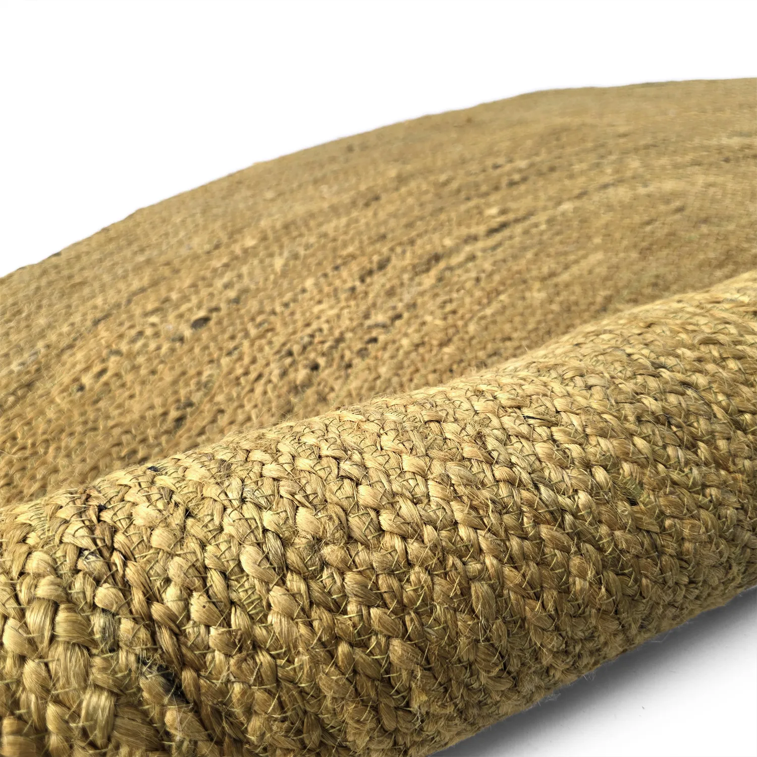 Tapete redondo de juta - Amasia (laranja)