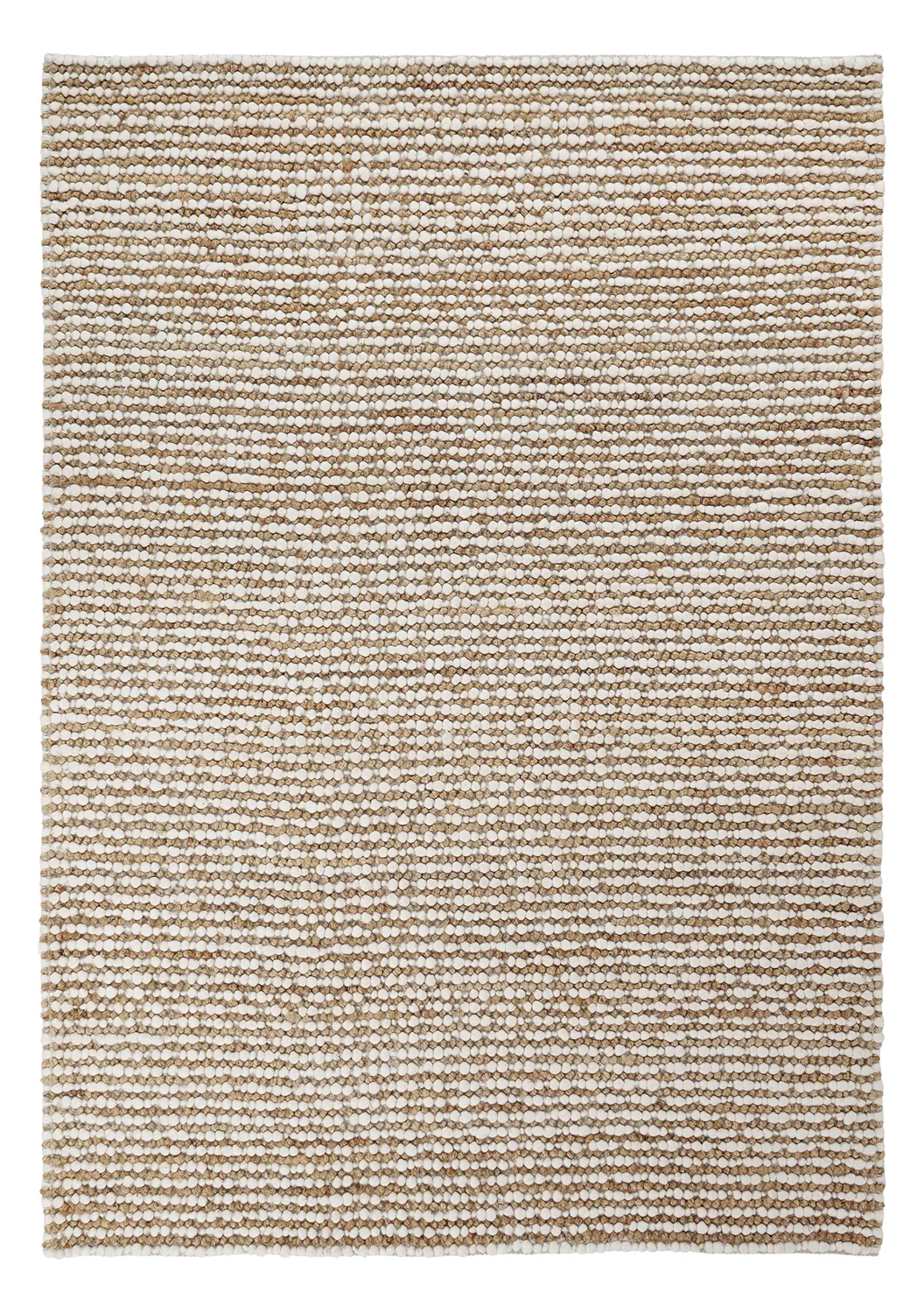 Tapete de juta - Bally Jute/wool Bubble (natureza/branco)