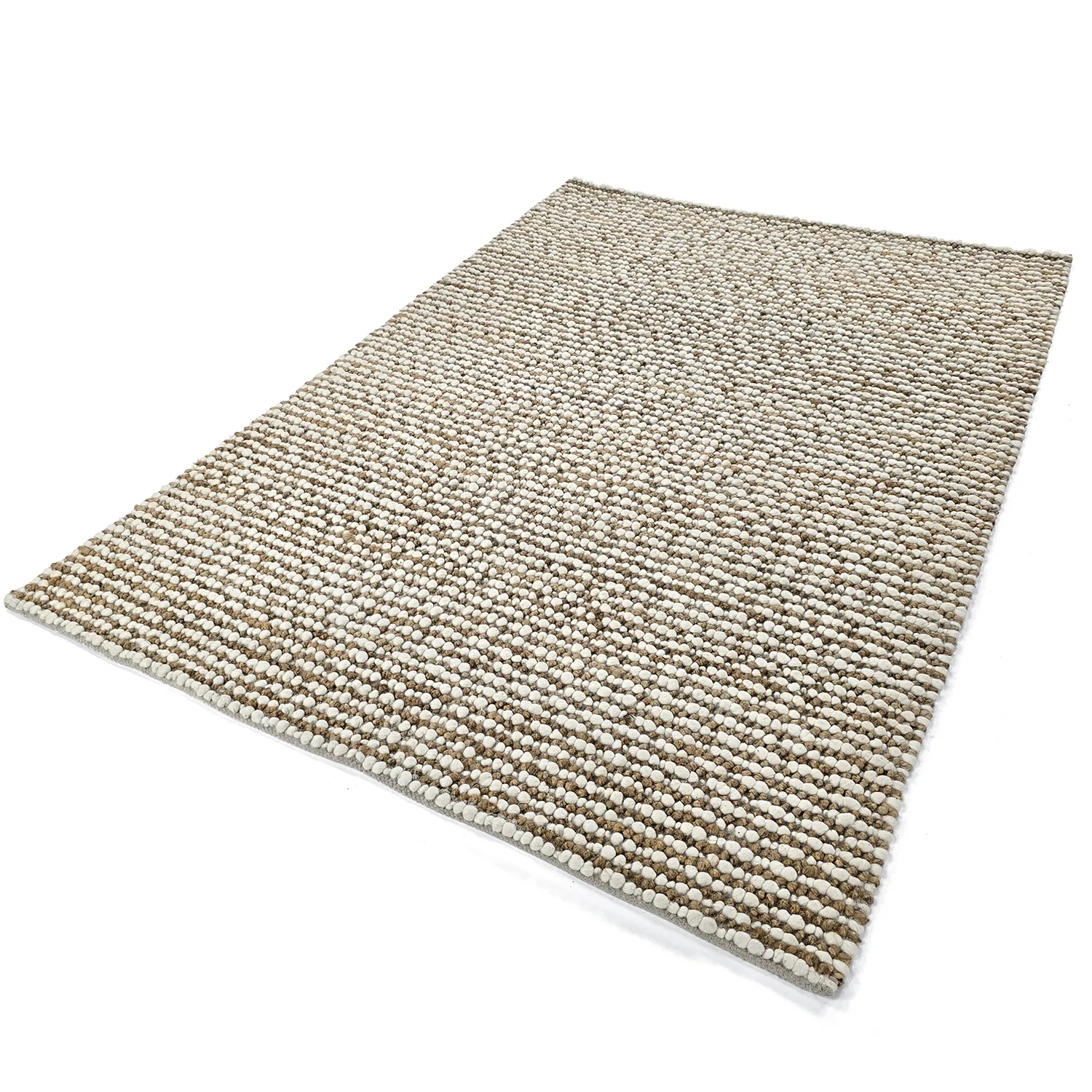 Tapete de juta - Bally Jute/wool Bubble (natureza/branco)