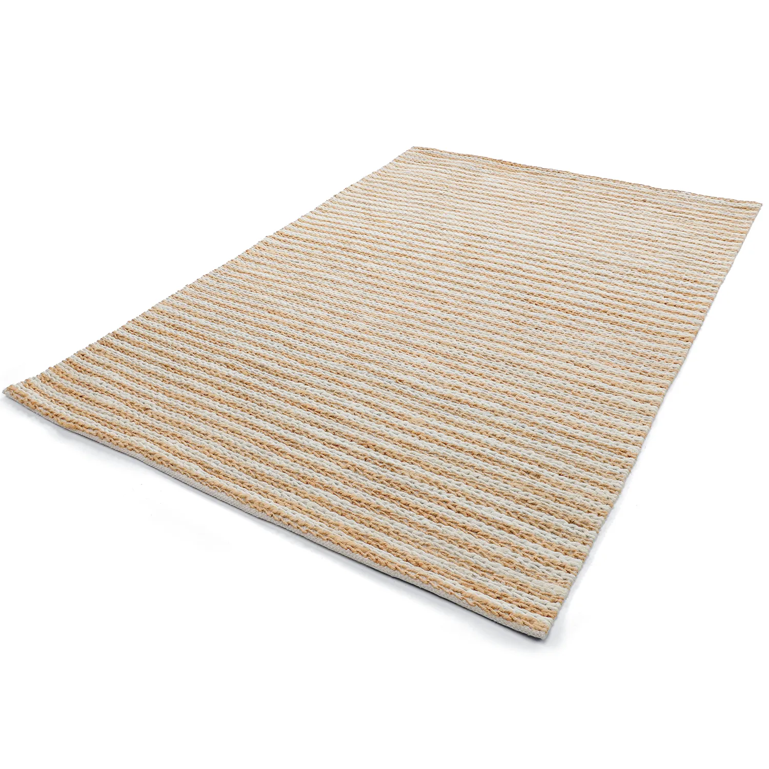 Tapete de juta - Howrah Braided Jute (natureza/branco)