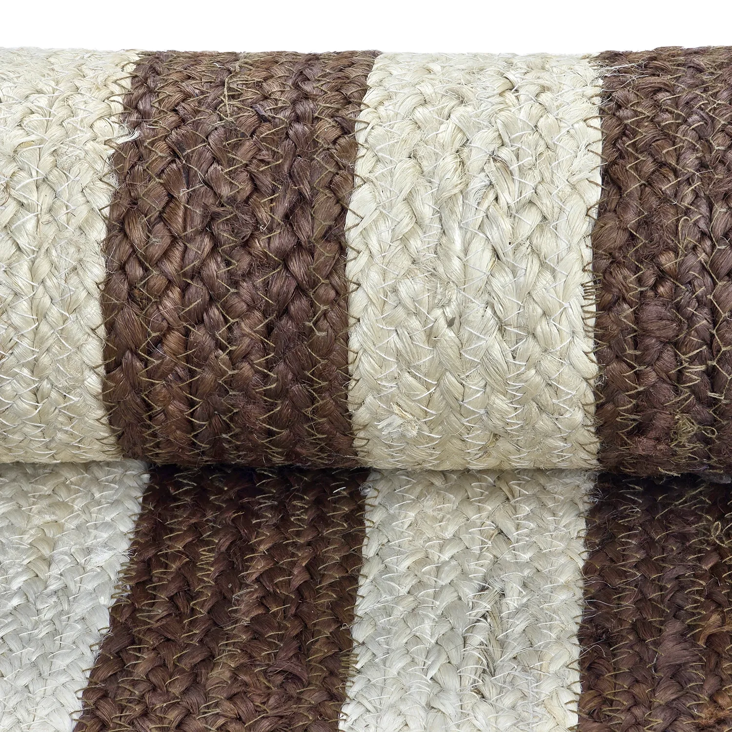 Tapete de juta - Jessore (marrom/branco)