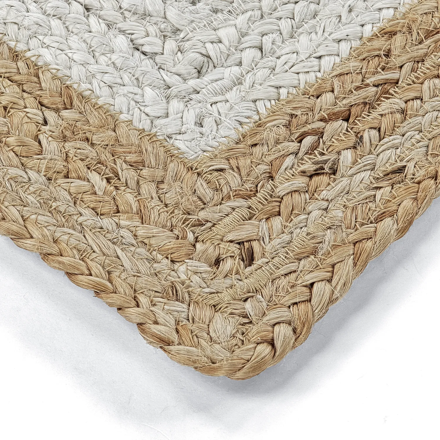 Tapete de juta - Jessore (natureza/branco)