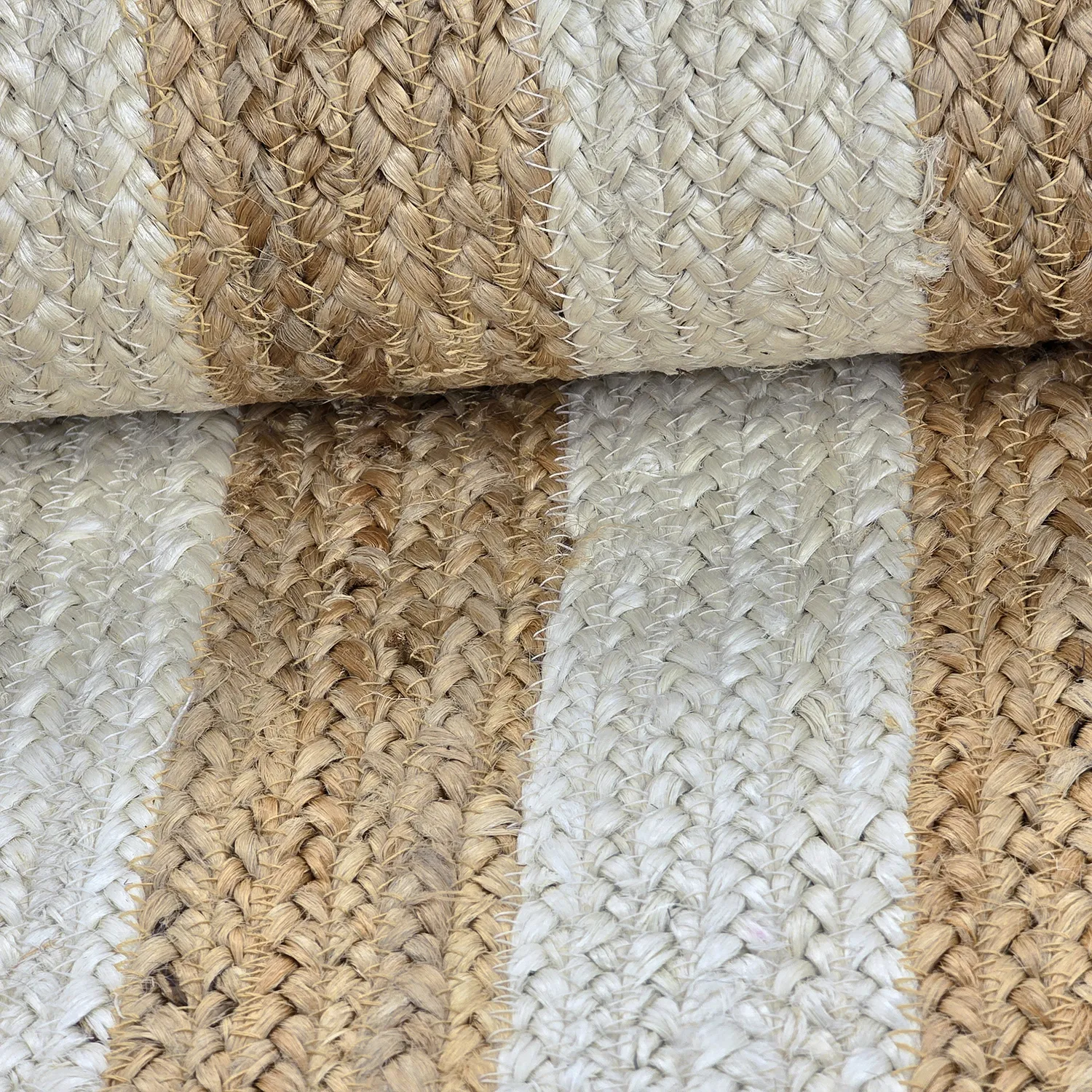 Tapete de juta - Jessore (natureza/branco)