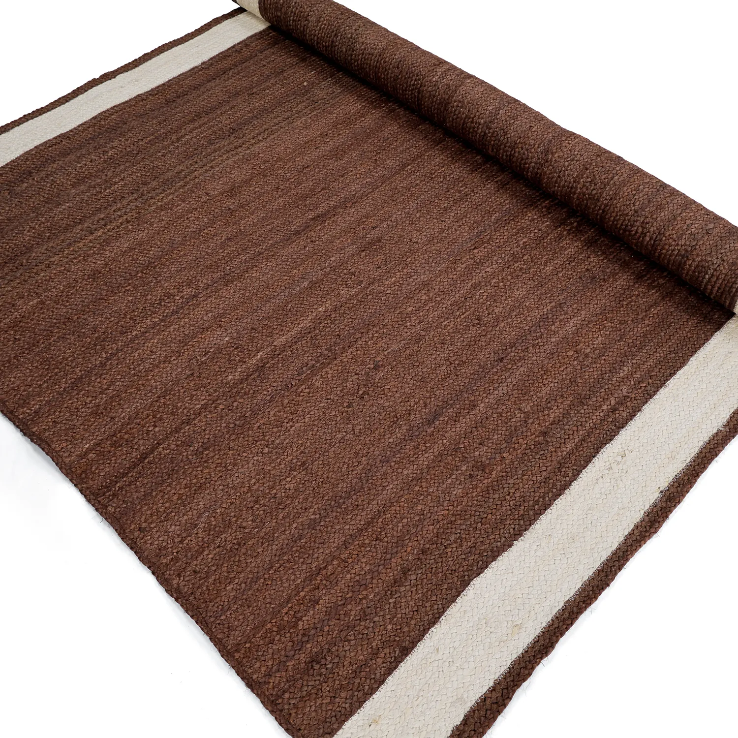 Tapete de juta - Senaki (marrom/branco)