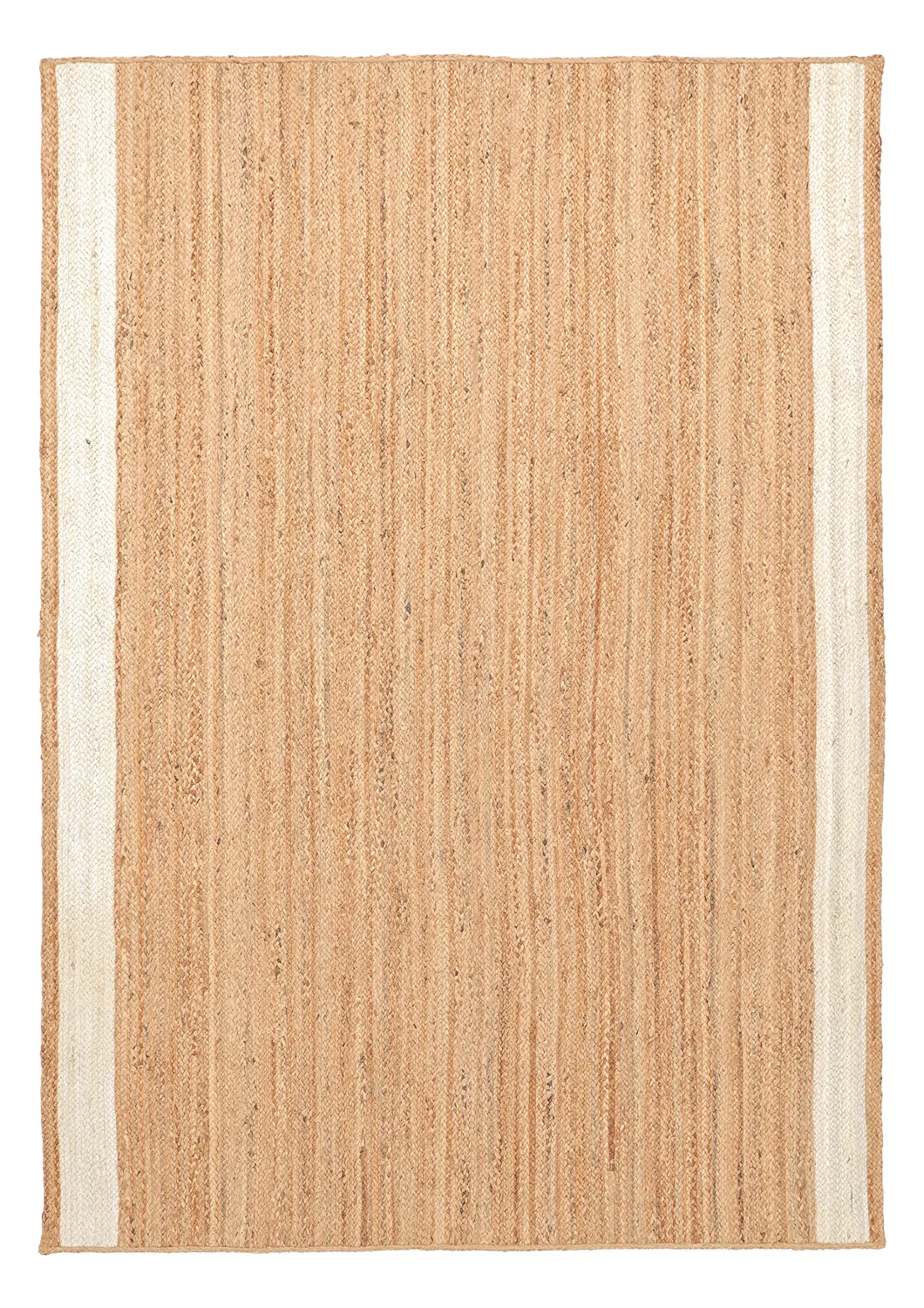 Tapete de juta - Senaki (natureza/branco)