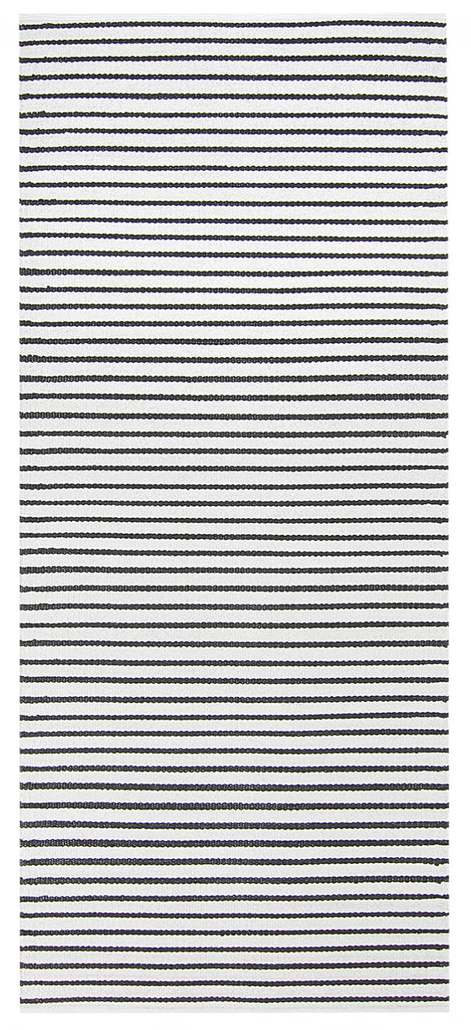 Tapetes de Plástico - Kensington (branco/preto)