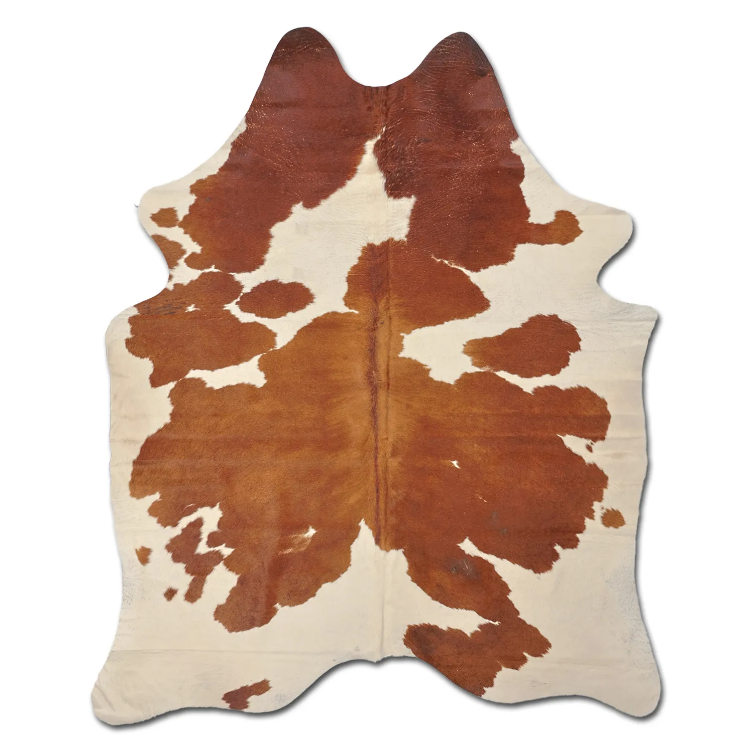 Couro de vaca - marrom/branco 1140
