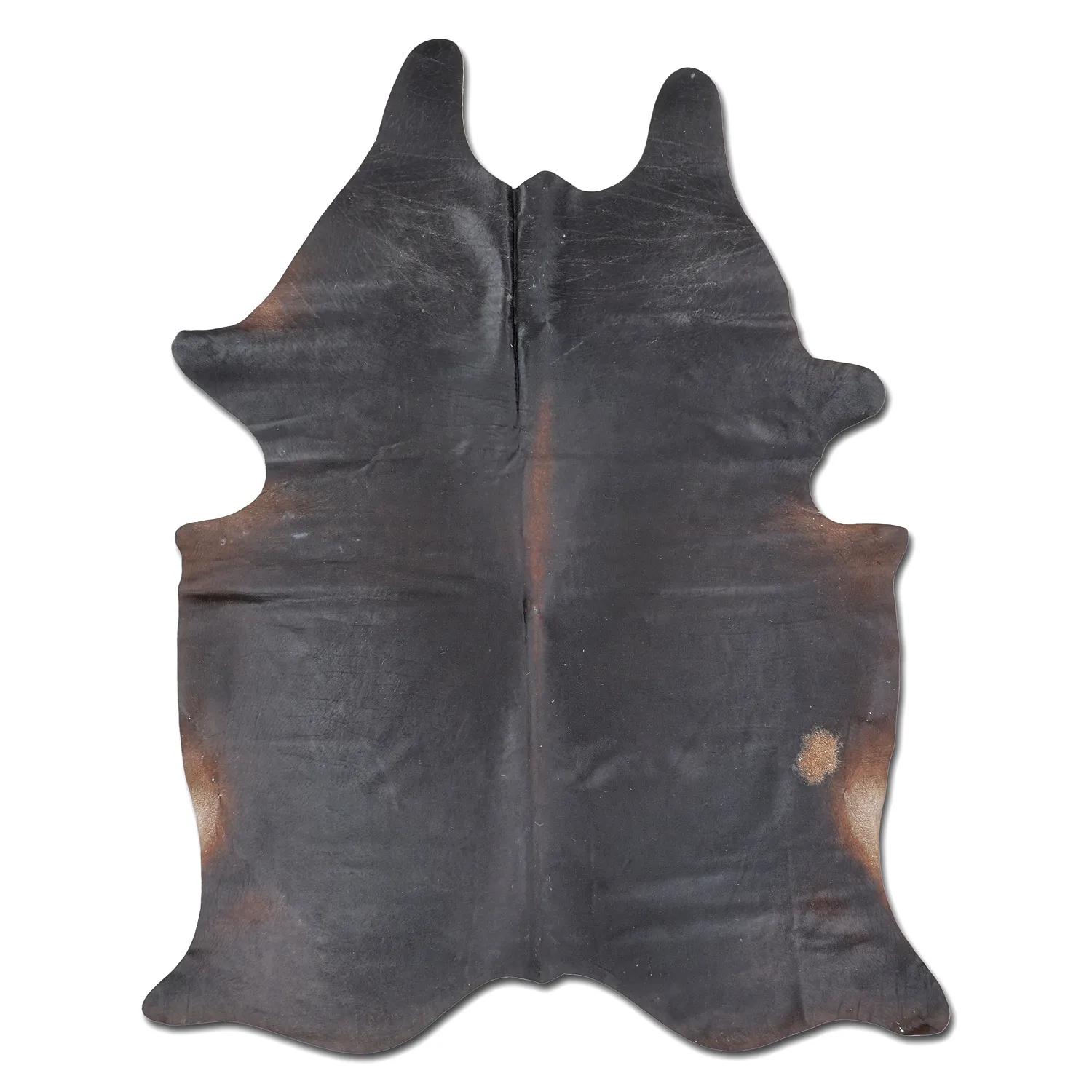 Couro de vaca - Preto/marrom 003