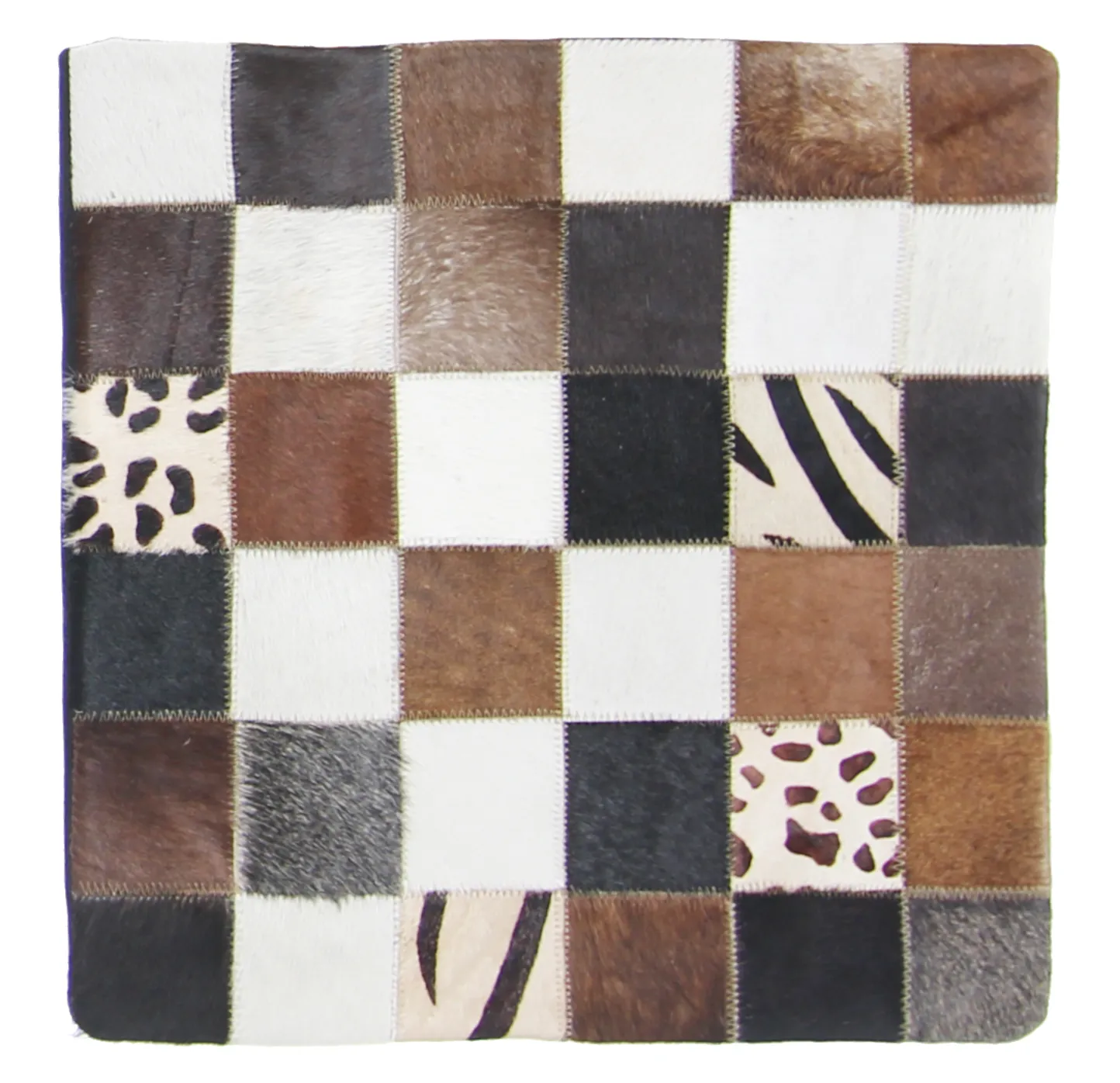 Capa de Almofada de Couro Bovino 45 x 45 cm