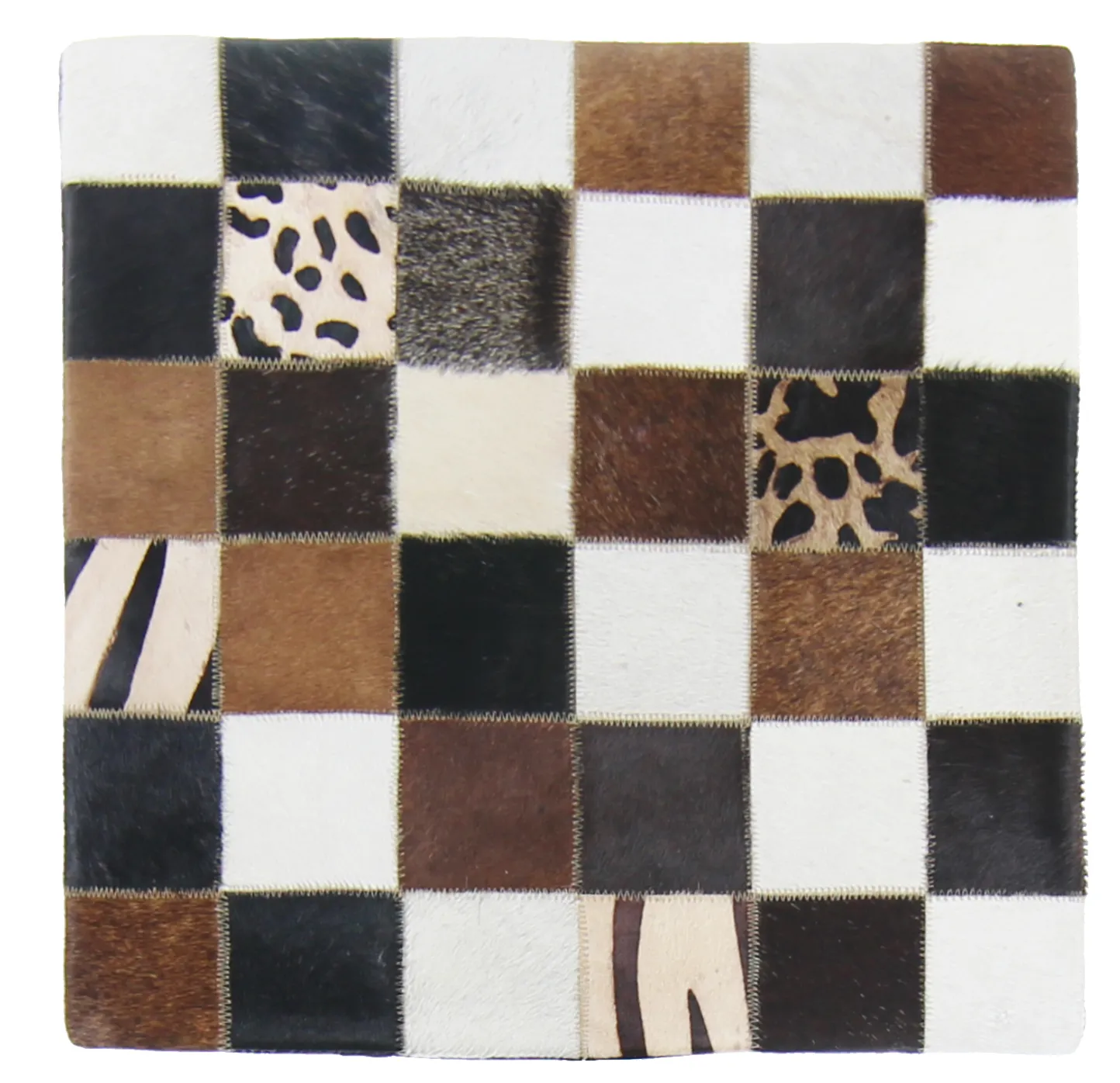 Capa de Almofada de Couro Bovino 45 x 45 cm