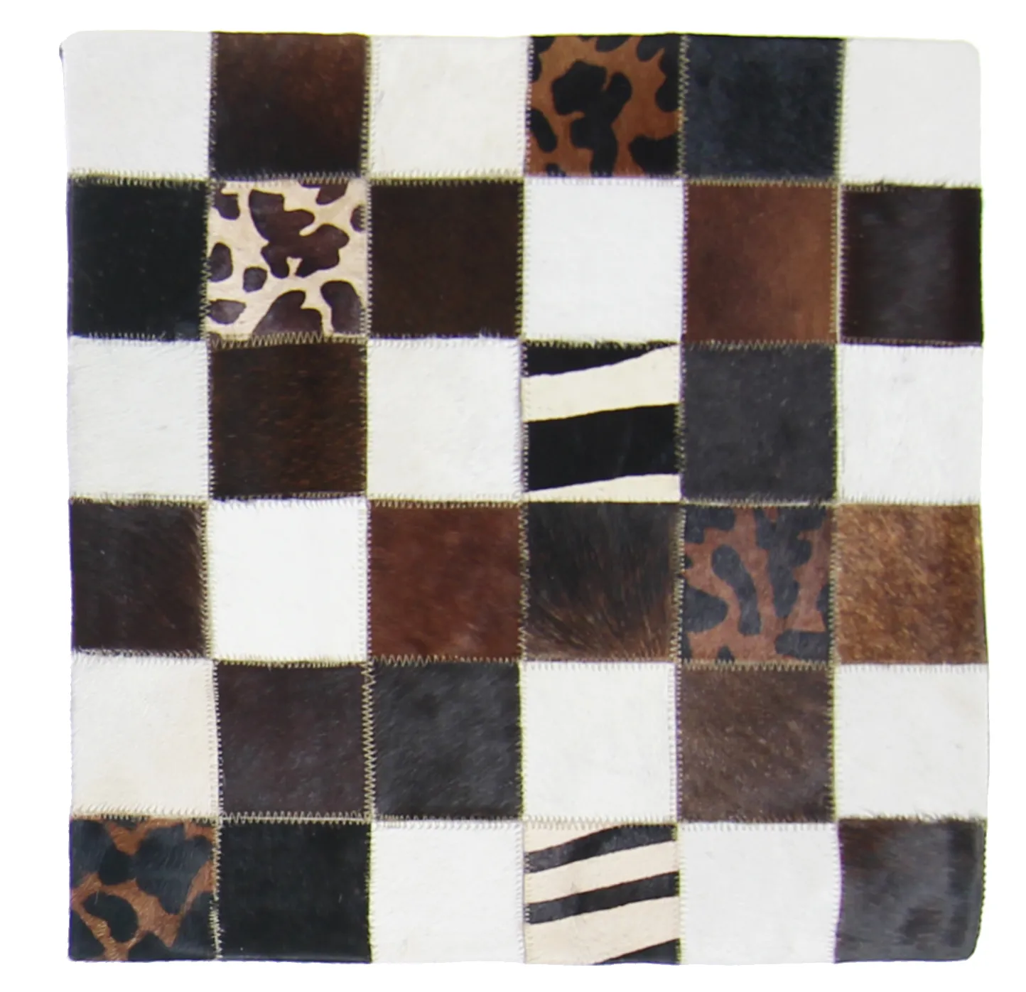 Capa de Almofada de Couro Bovino 45 x 45 cm