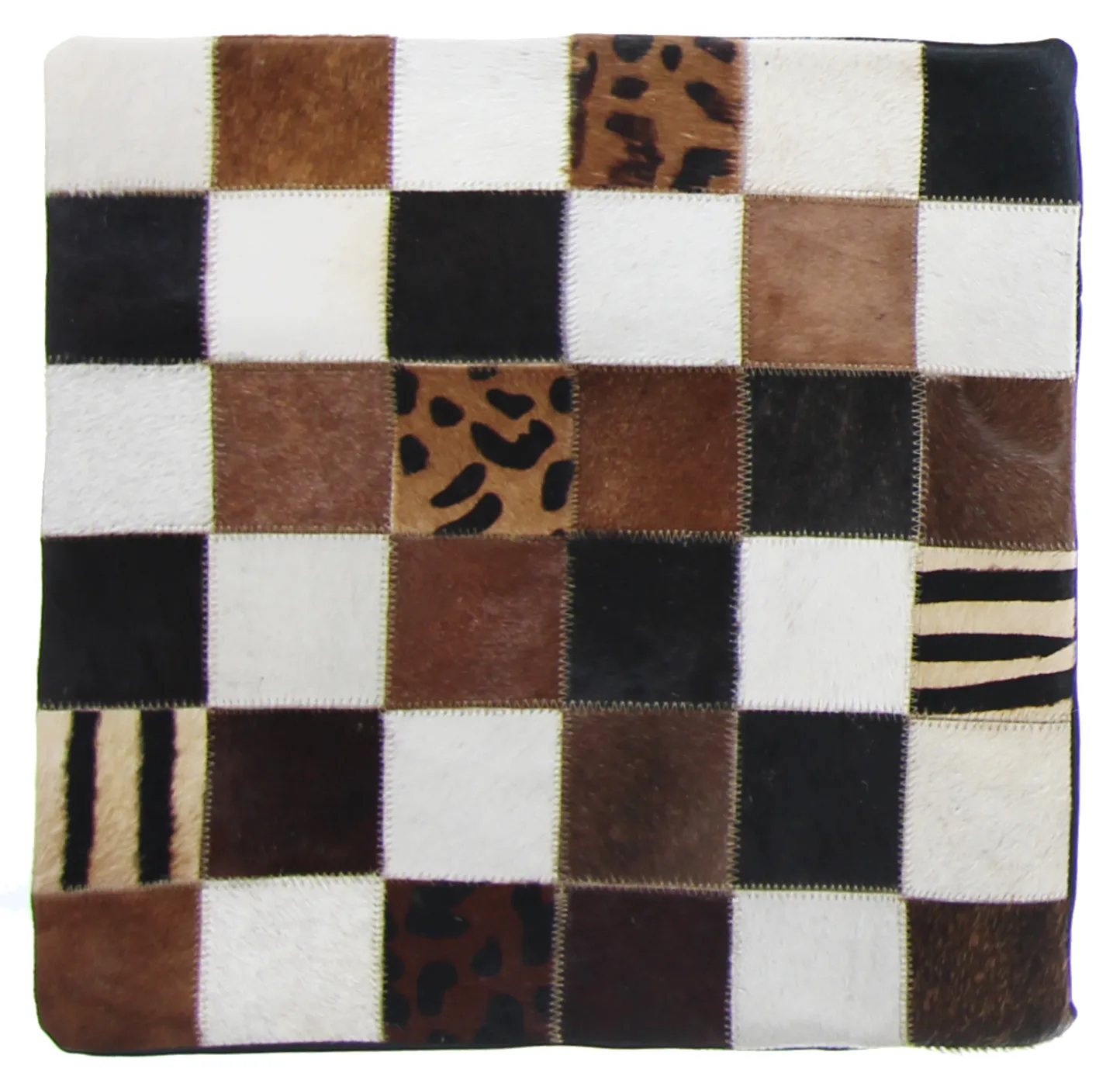 Capa de Almofada de Couro Bovino 45 x 45 cm