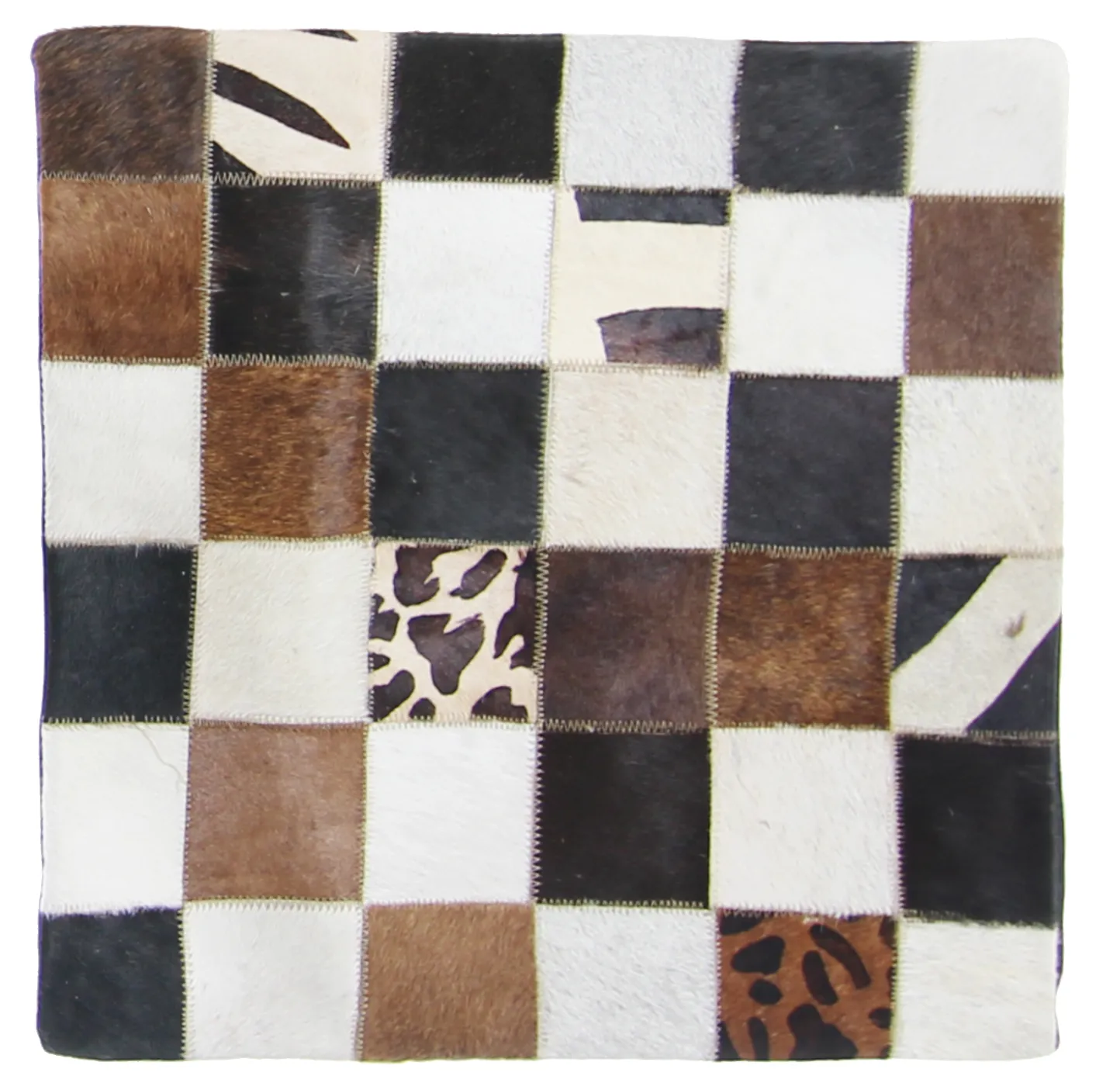 Capa de Almofada de Couro Bovino 45 x 45 cm