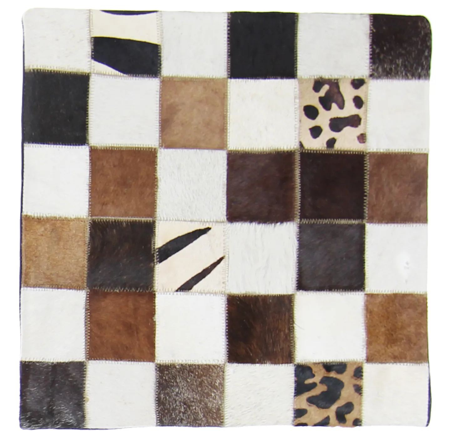 Capa de Almofada de Couro Bovino 45 x 45 cm