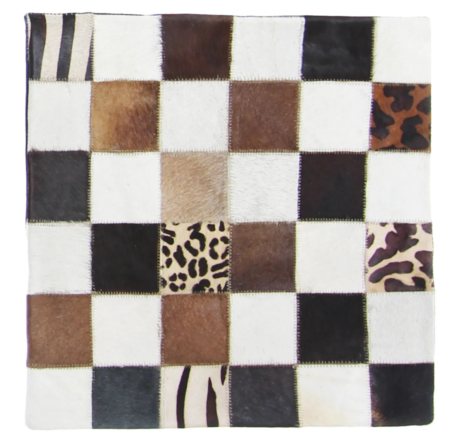 Capa de Almofada de Couro Bovino 45 x 45 cm