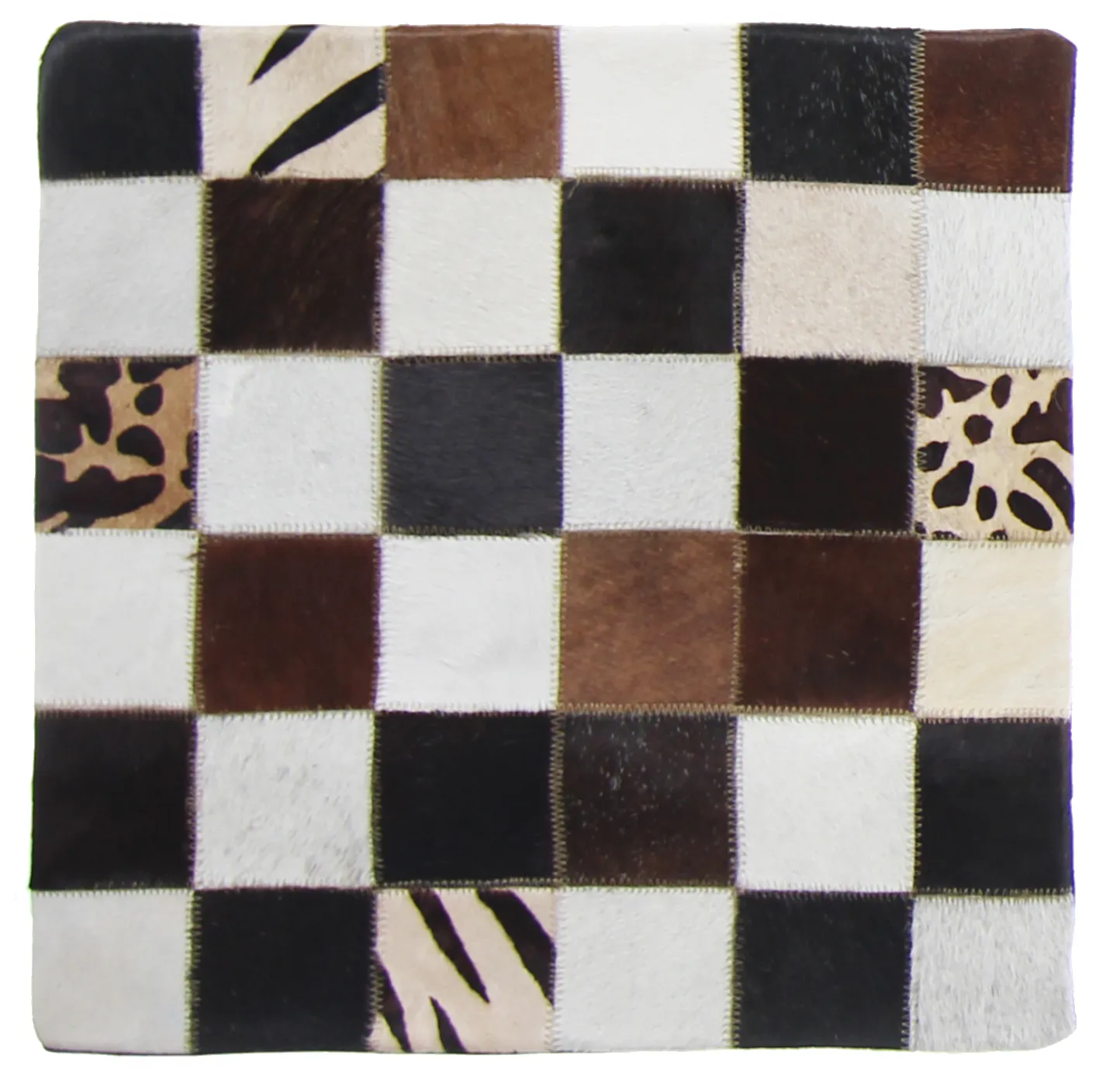 Capa de Almofada de Couro Bovino 45 x 45 cm