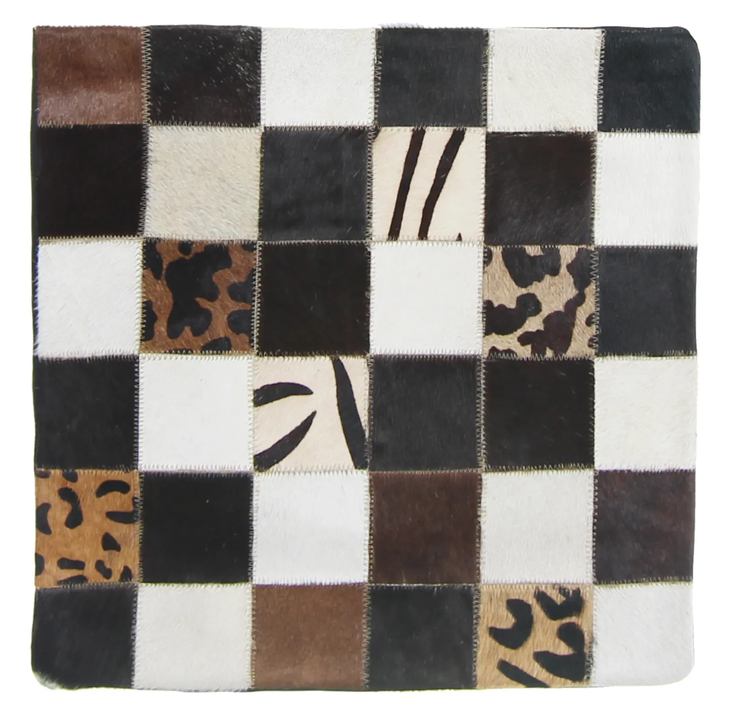 Capa de Almofada de Couro Bovino 45 x 45 cm