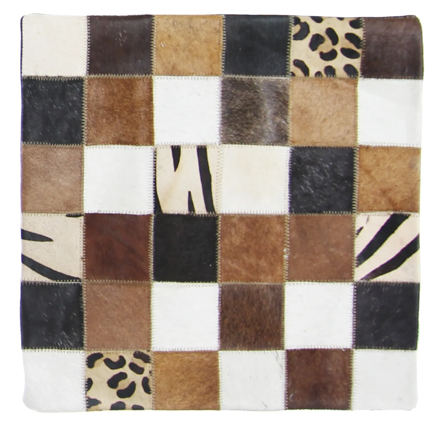 Capa de Almofada de Couro Bovino 45 x 45 cm