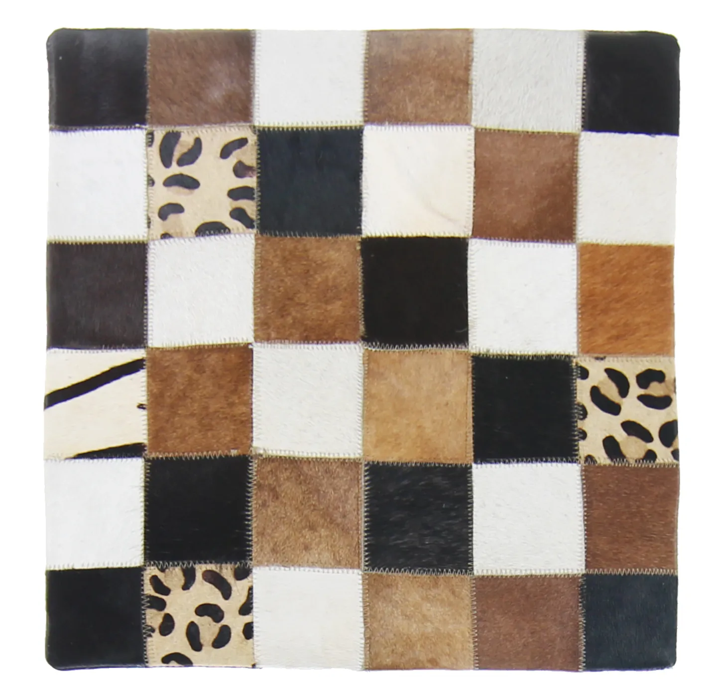 Capa de Almofada de Couro Bovino 45 x 45 cm