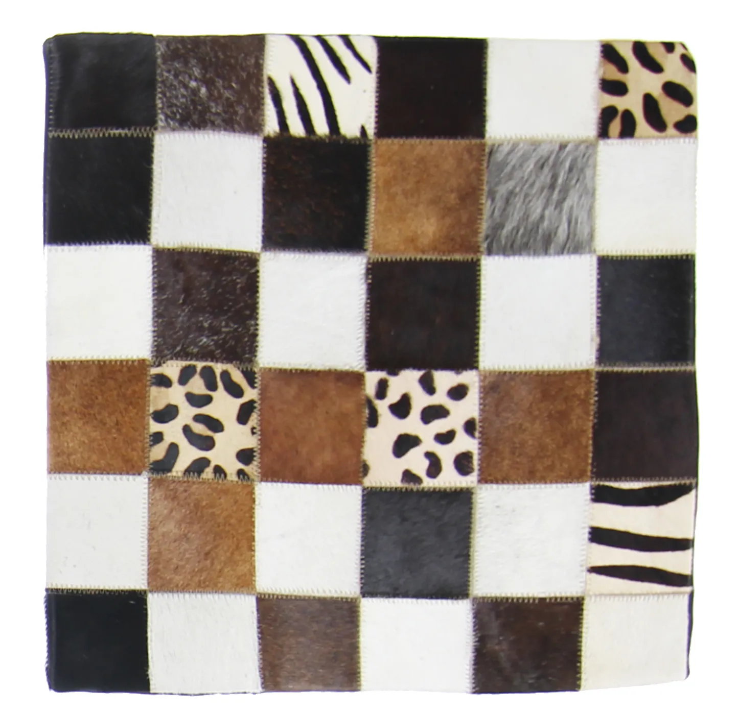 Capa de Almofada de Couro Bovino 45 x 45 cm
